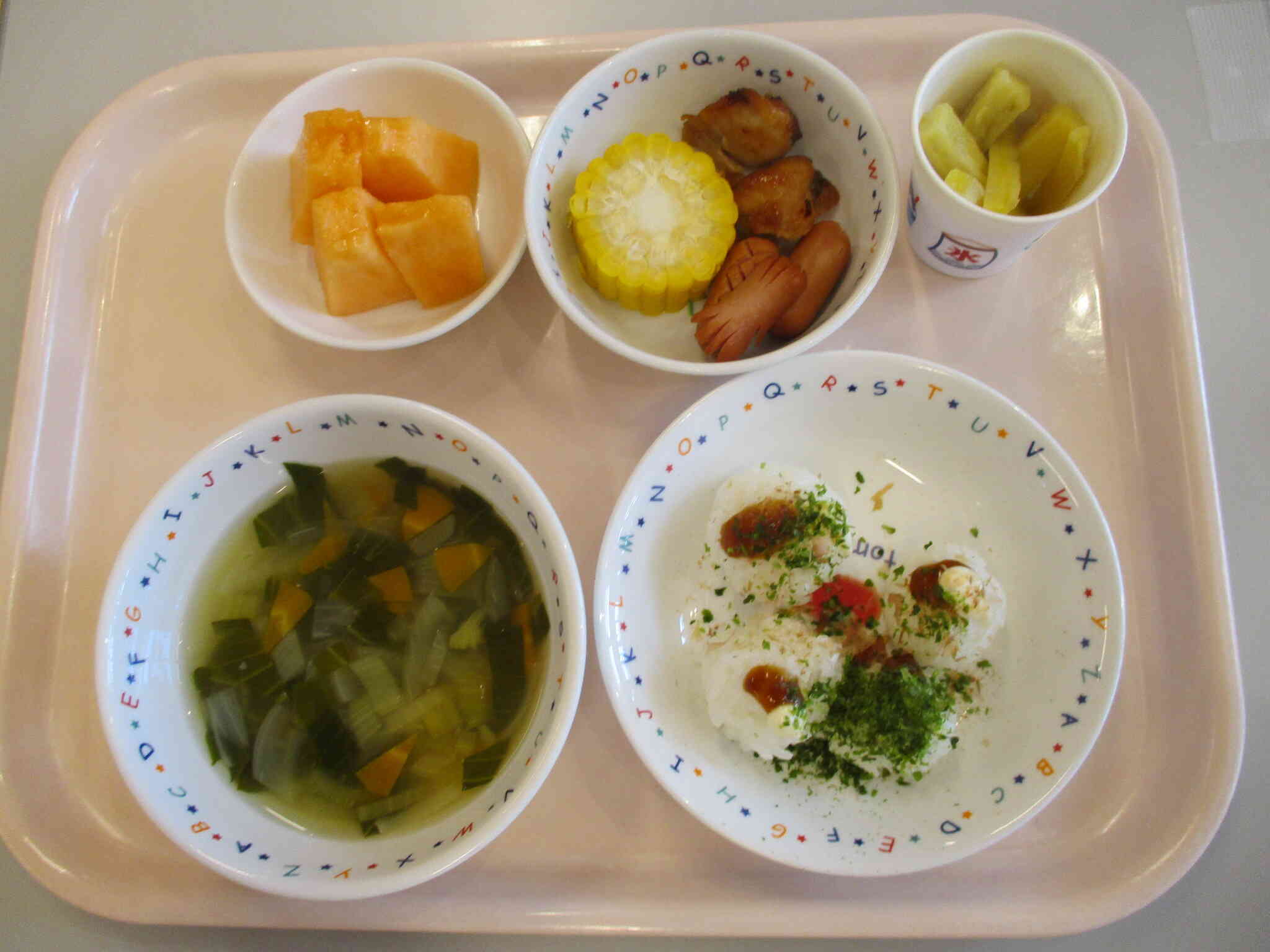 夏祭りごっこ 給食
