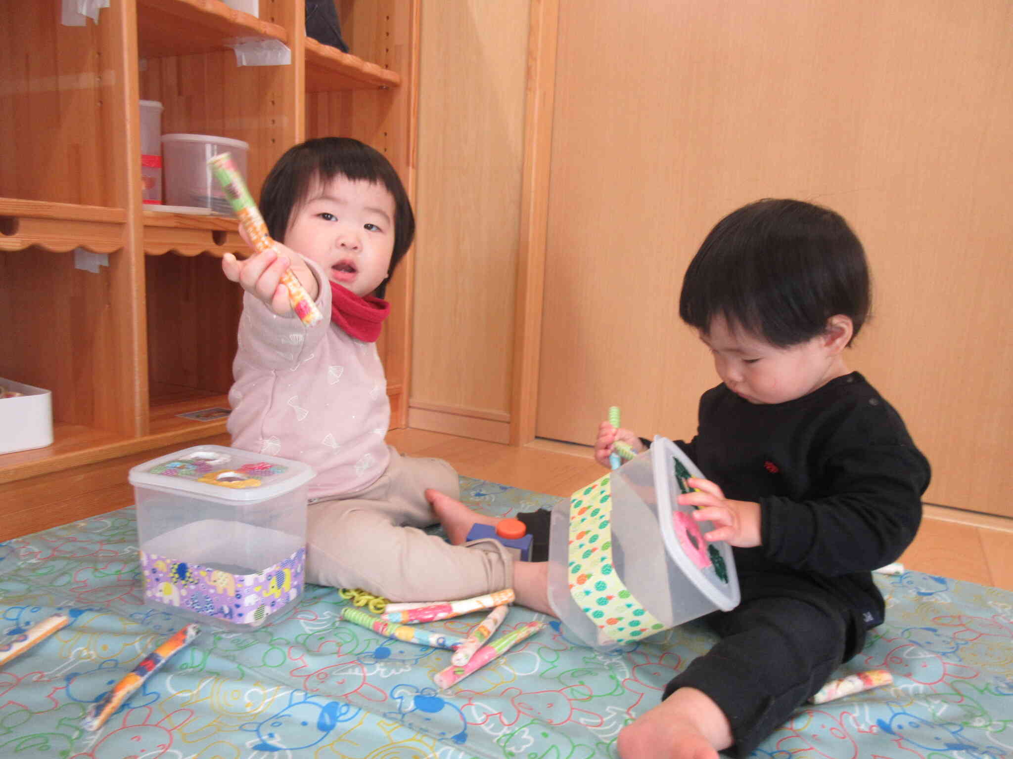 はい、どうぞ！！ぽっとん遊び大好き。