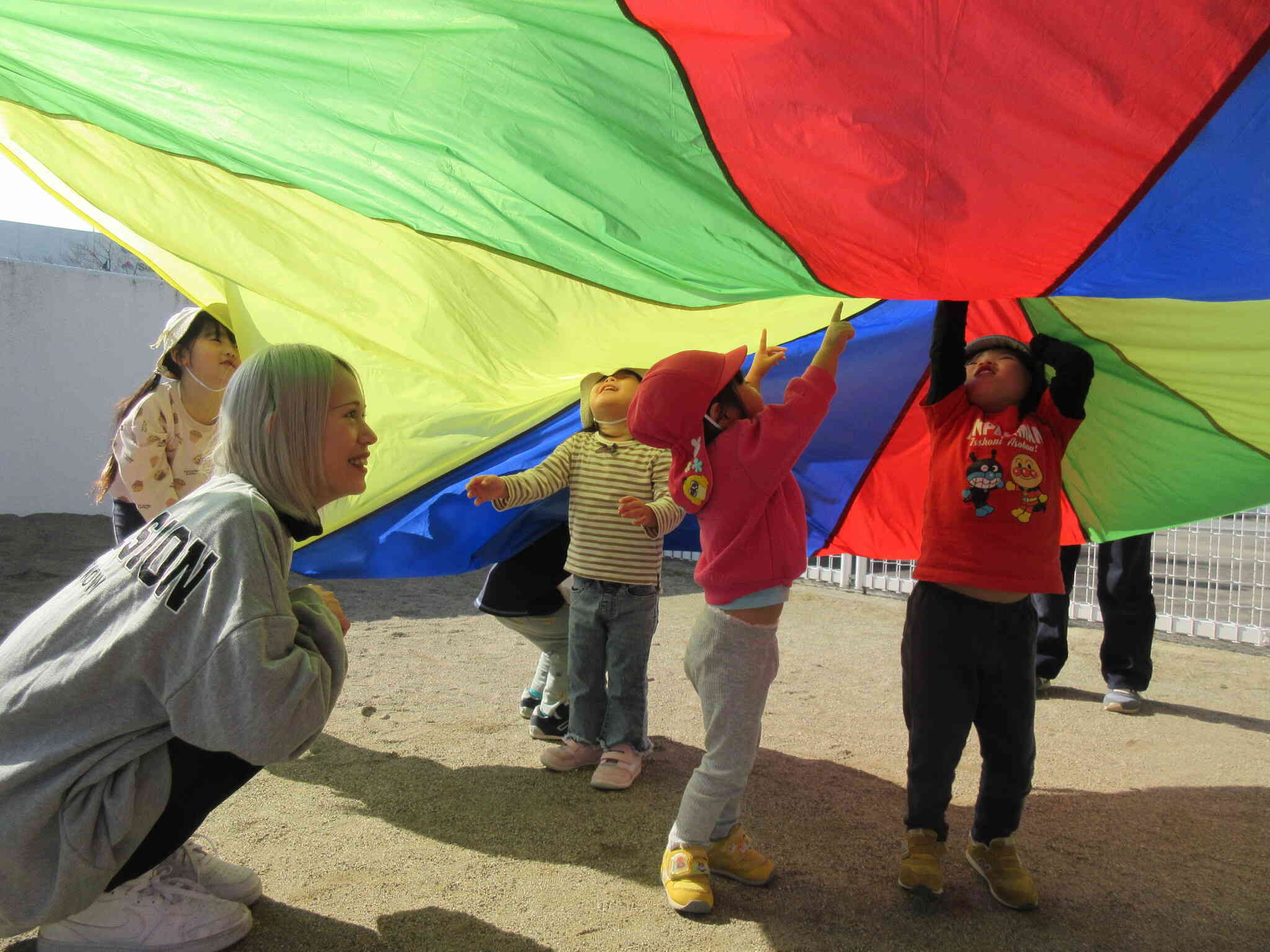 バルーンの中！！すごーい！！