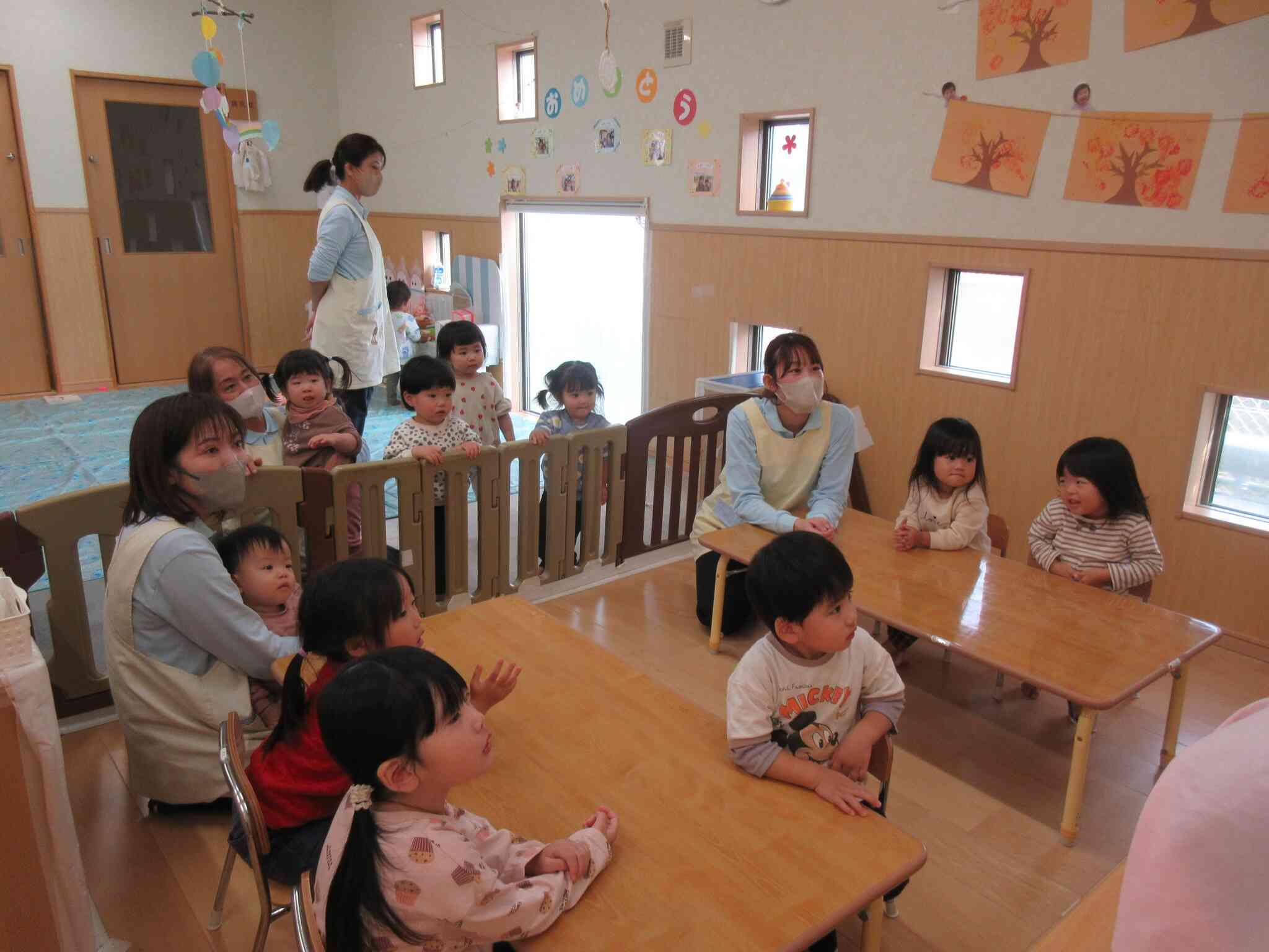 みんな興味深々です。