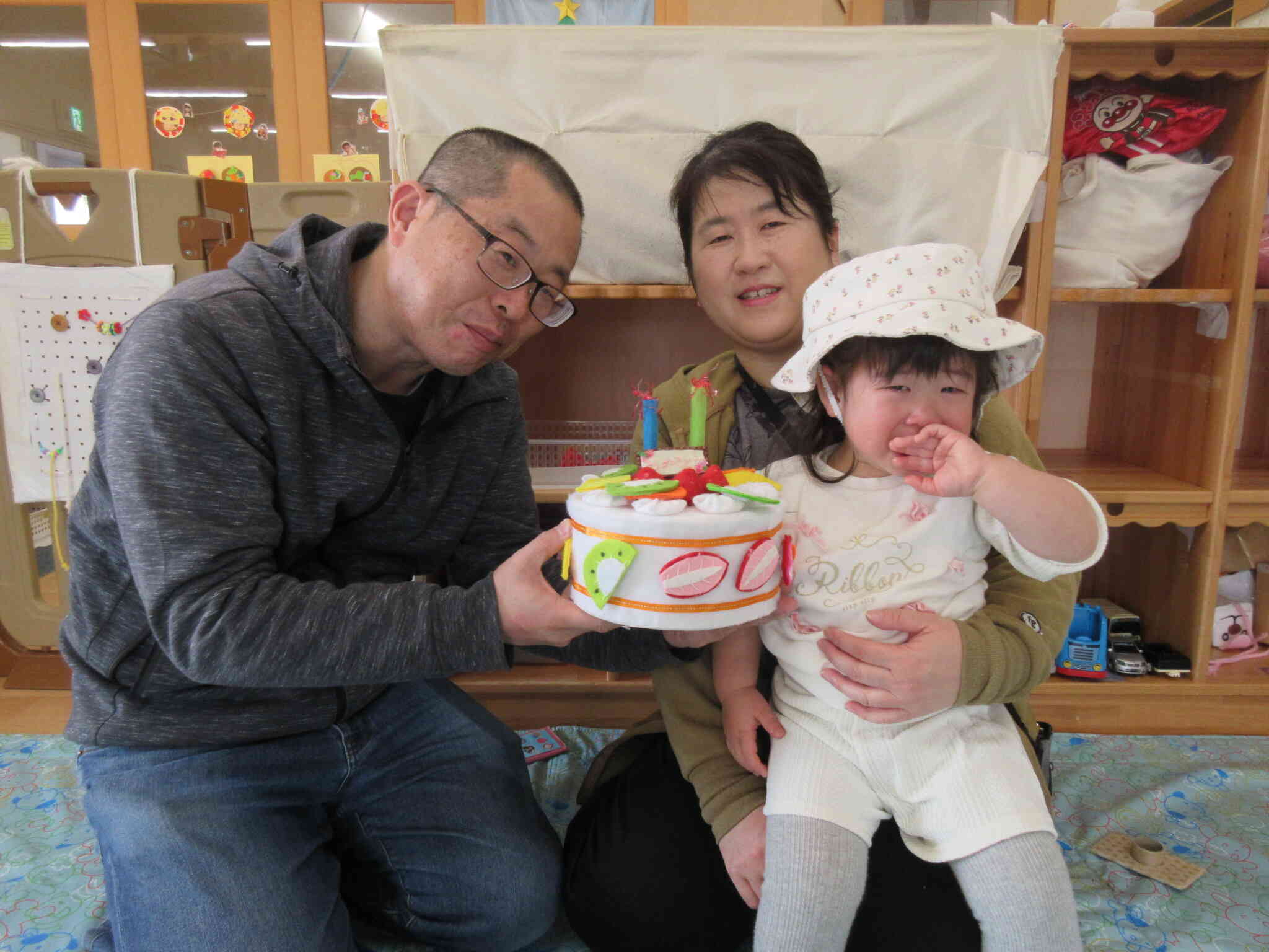 少し驚いたけど・・会えてうれしいね！