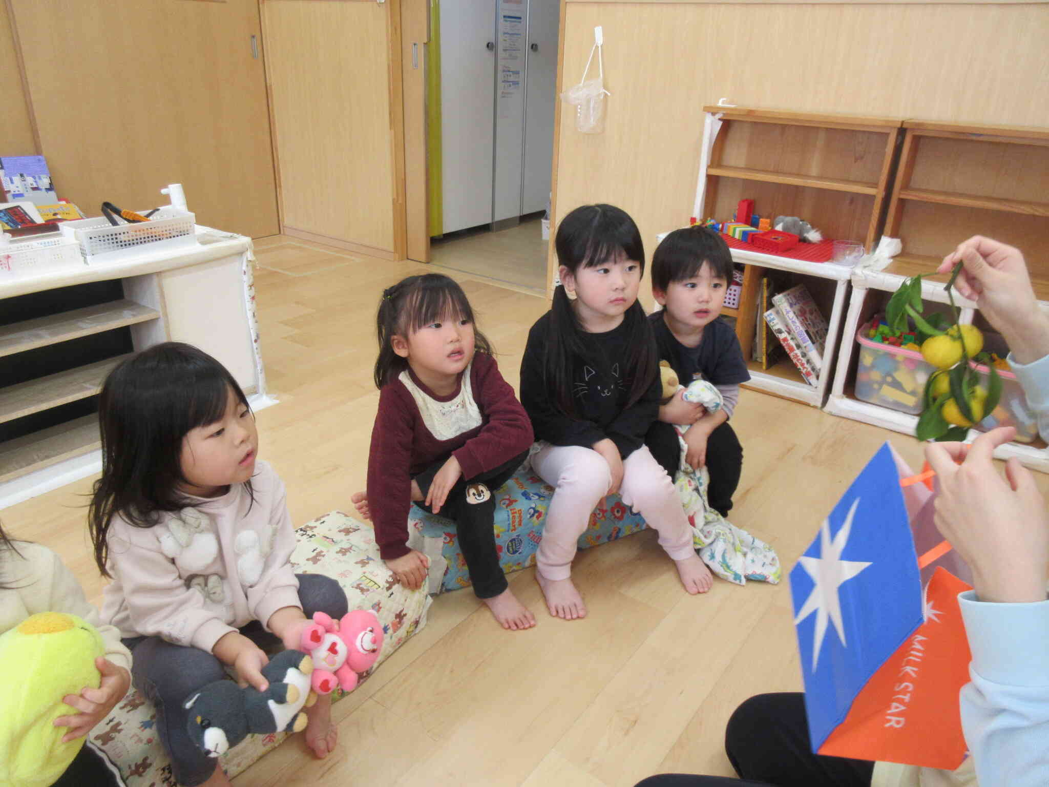 冬至（ゆずに触れよう）