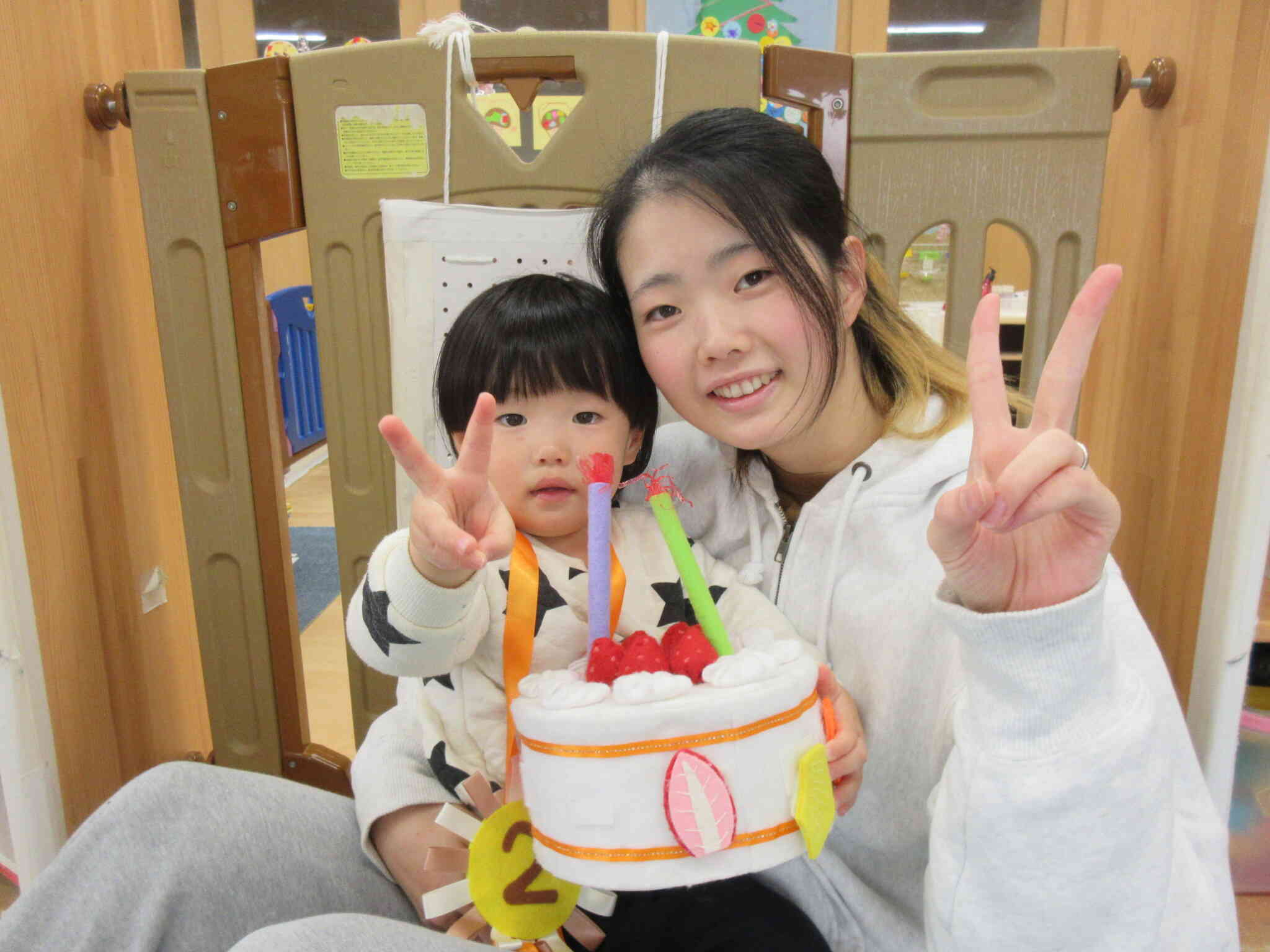 お母さんの登場に大喜び！よかったね！