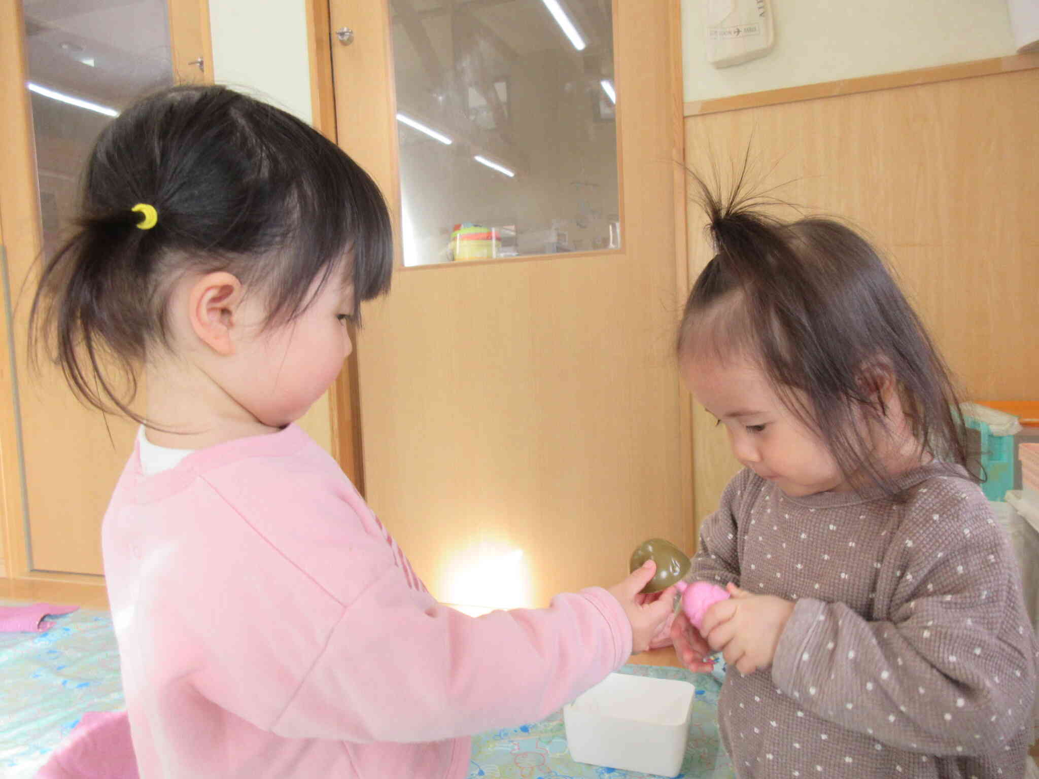 新しいお友だち来てくれて嬉しいね。