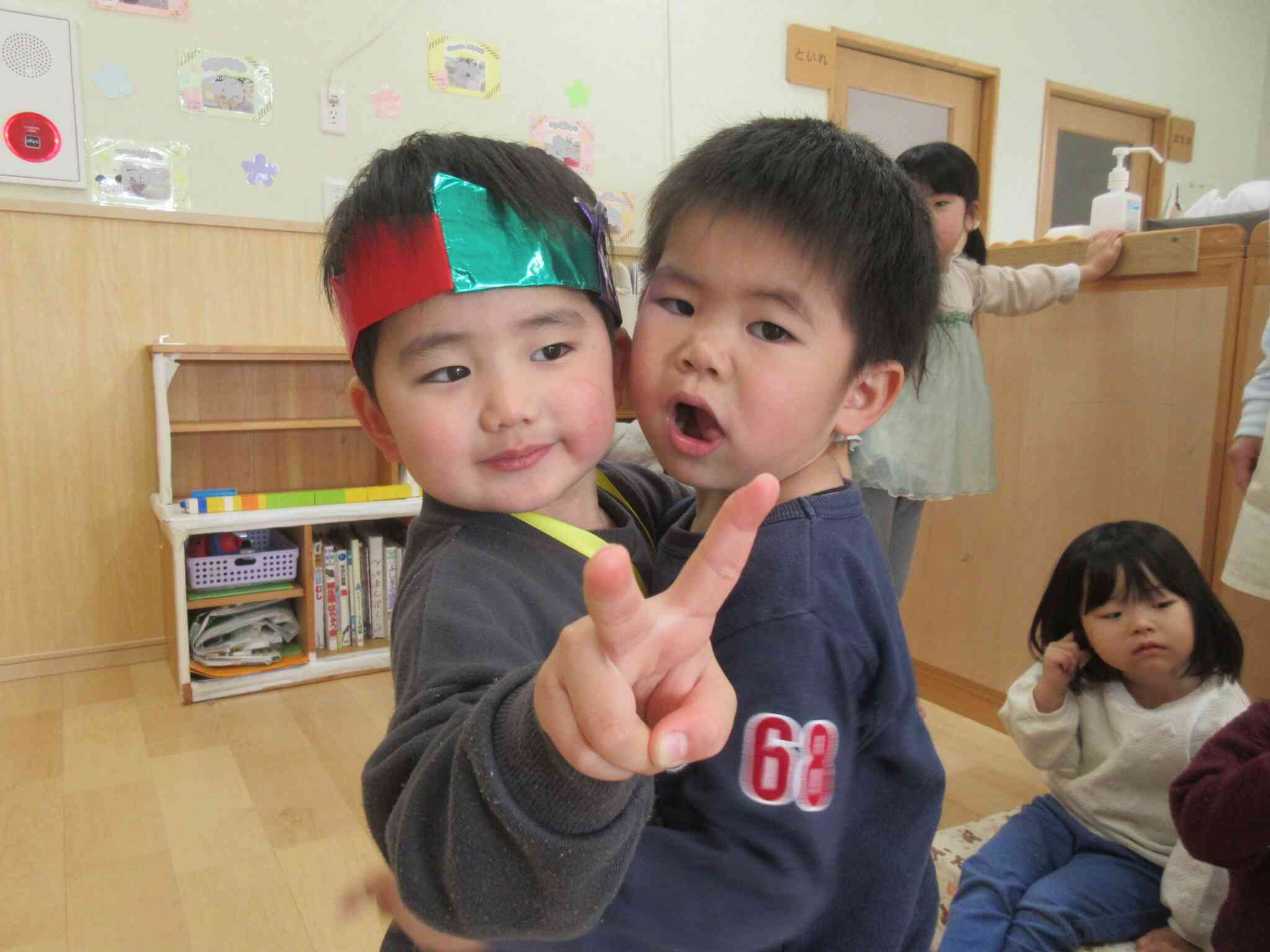 大好きなお友だちと・・！ポーズ！