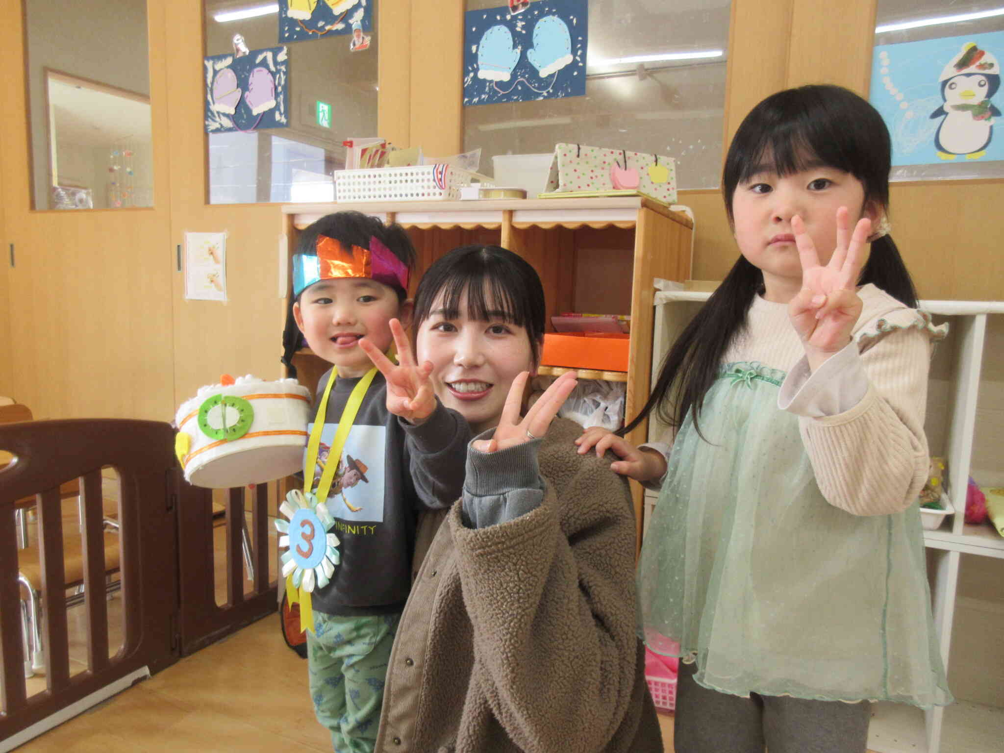 お母さんと一緒に・・良かったね！！