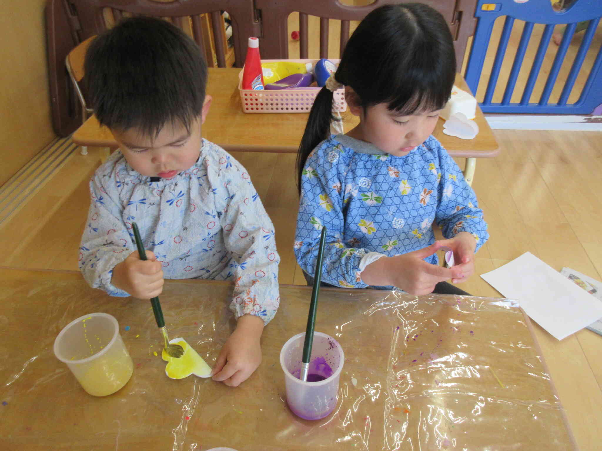 絵の具楽しいな！