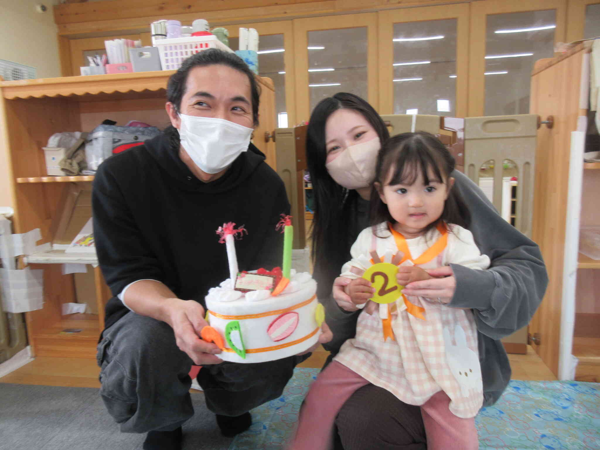 パパとママもお祝いに来てくれました♪