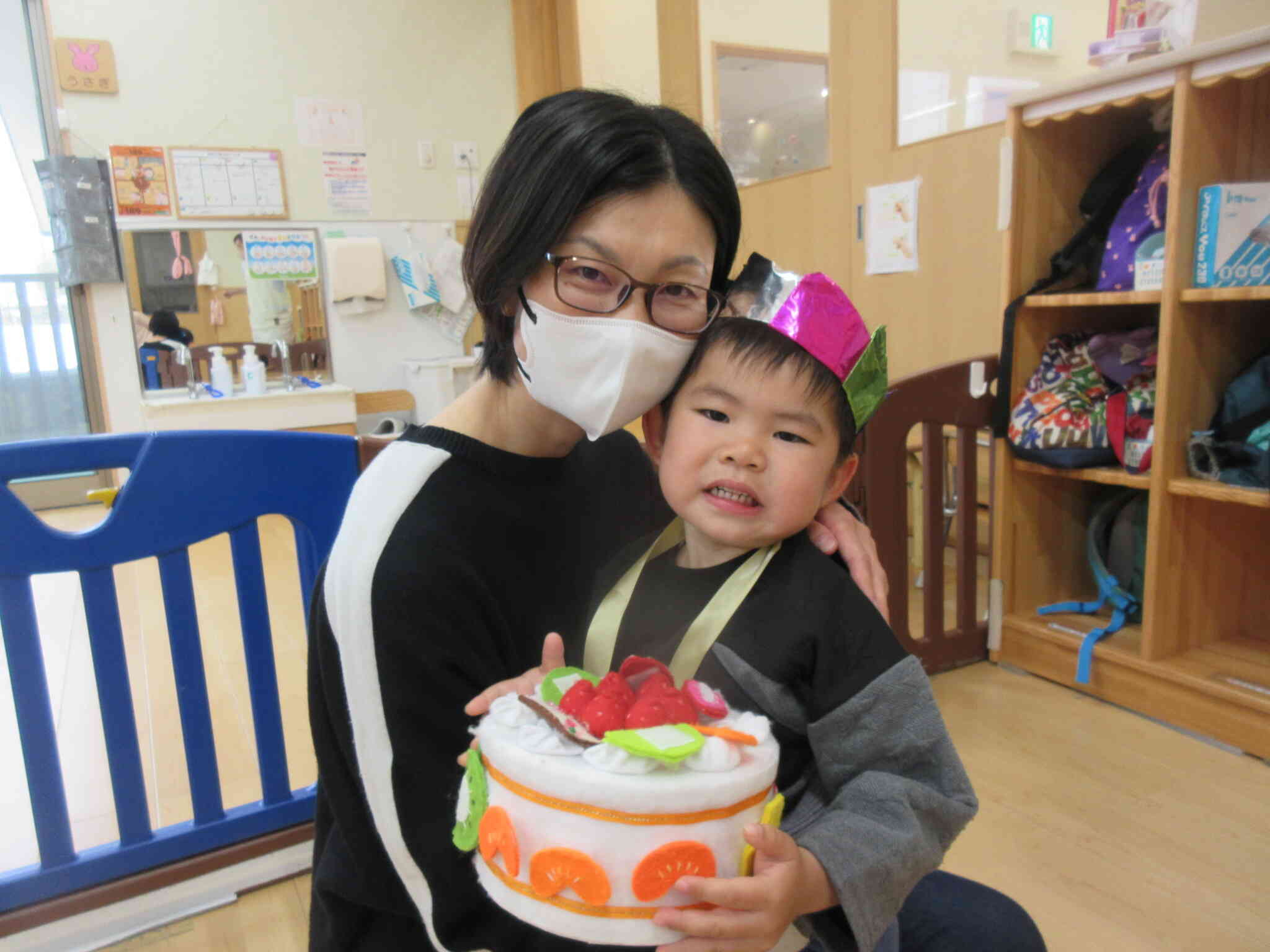 お母さんとハイチーズ！