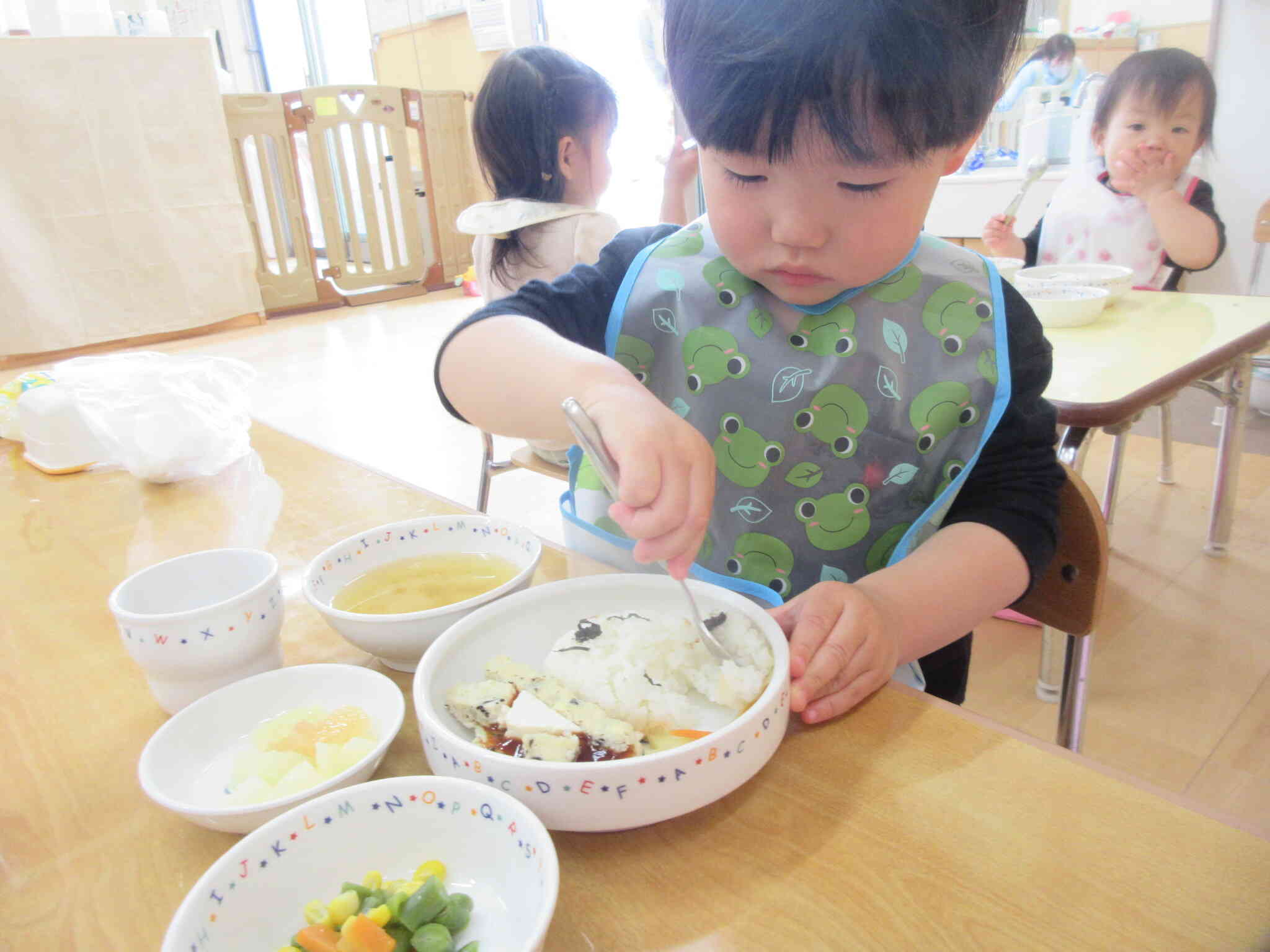 いっぱい食べて、大きくなってね！