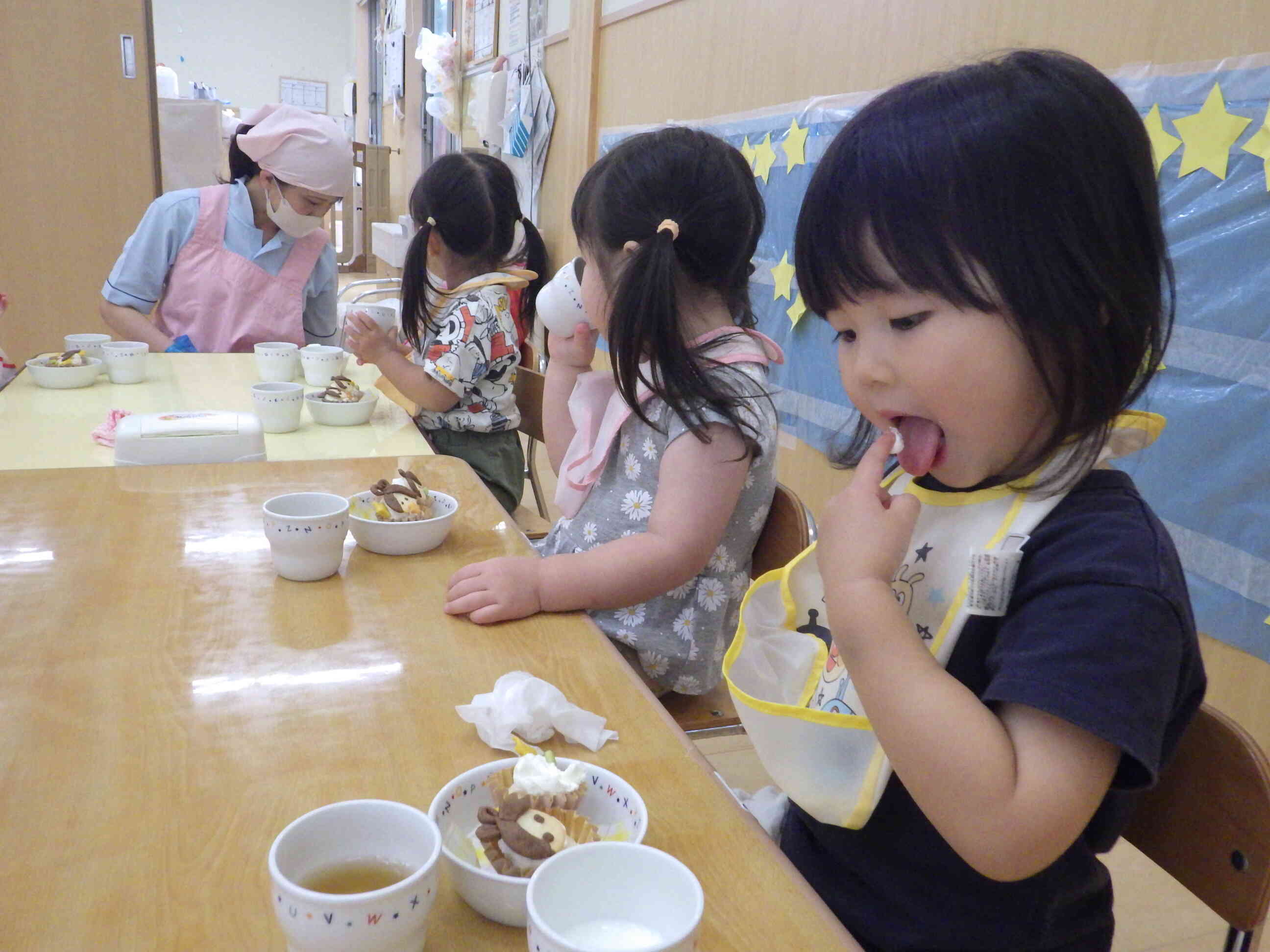 クリーム・・おいしいね！