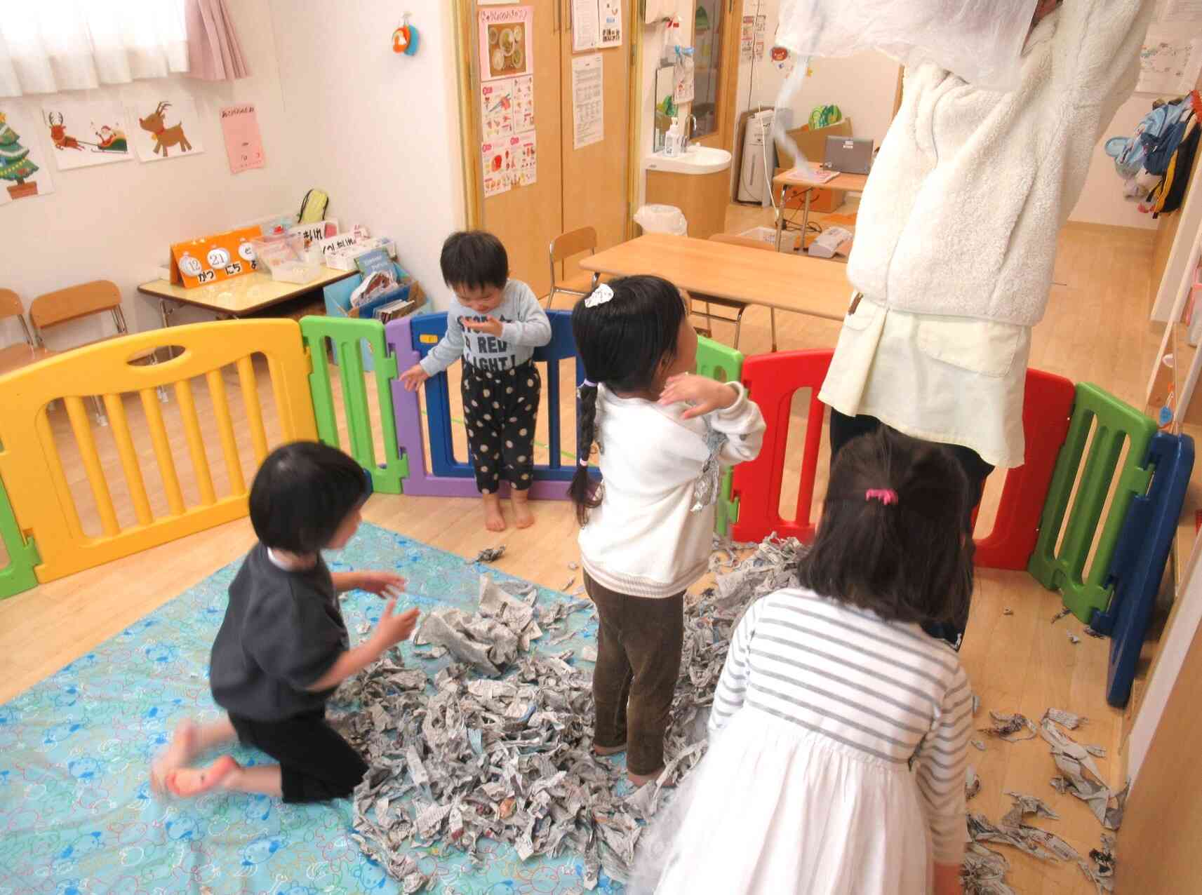 お部屋では♪