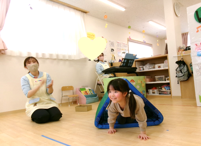 リス組さんもひよこ組さんの『できるかな？』にチャレンジ！(*^^*)