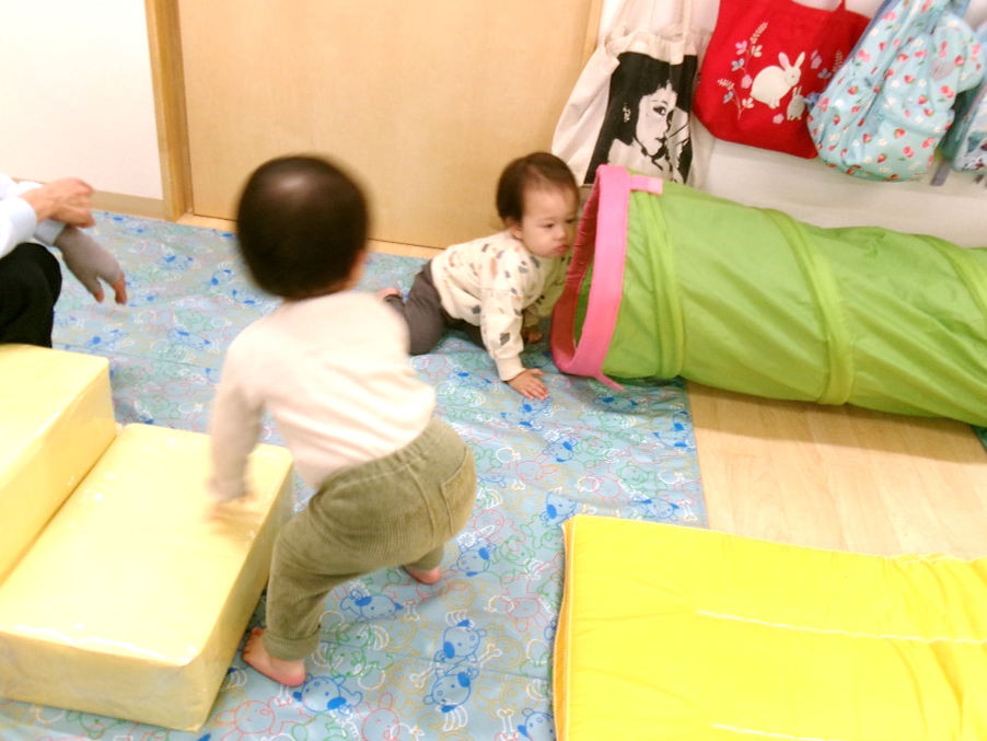 トンネルや階段にも挑戦☆彡