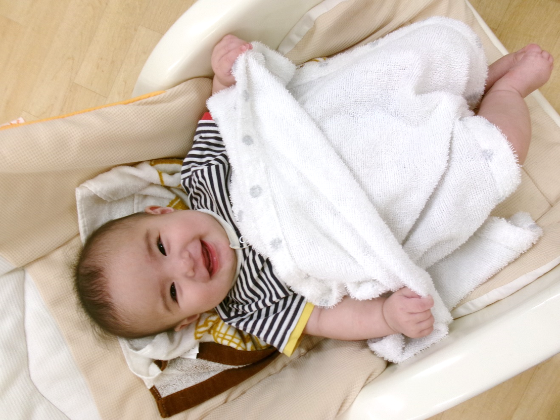 今日もご機嫌♪たくさん笑ってくれます♡