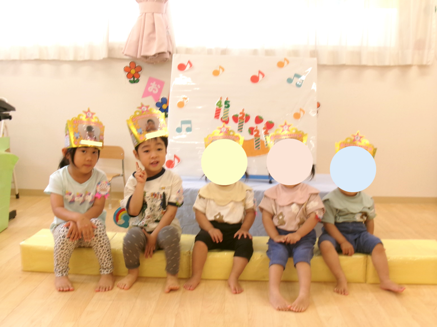 6月生まれのお誕生日会をしました♪