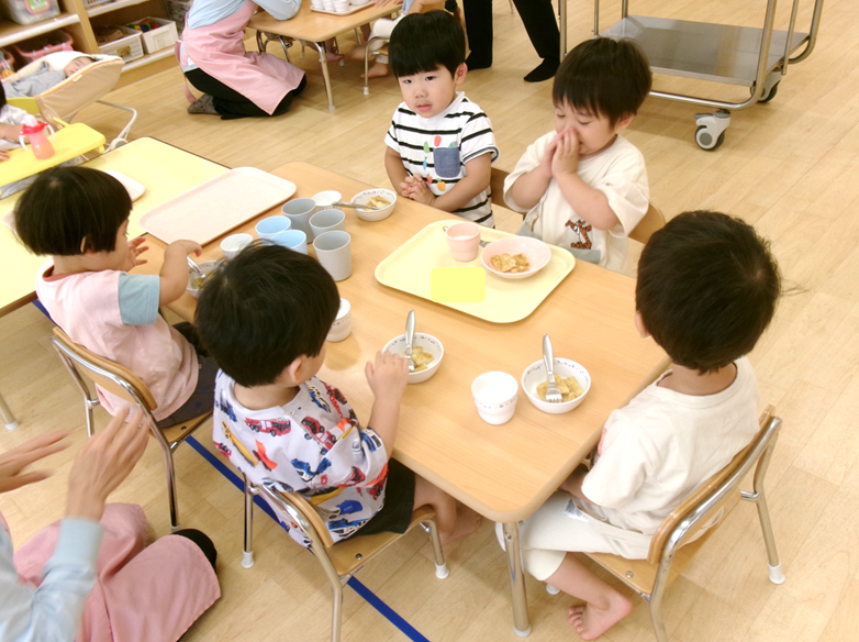 おやつのチヂミ、いただきま～すヾ(＠⌒ー⌒＠)ノ