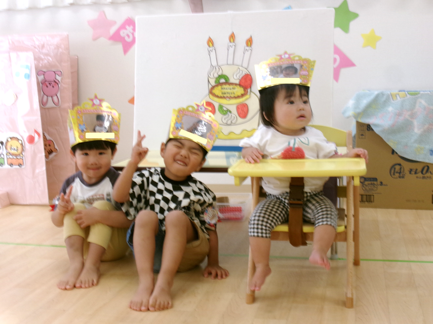 7月生まれのお誕生日会をしました♪