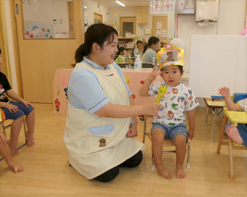 8月生まれのお誕生日会をしたよ☆彡