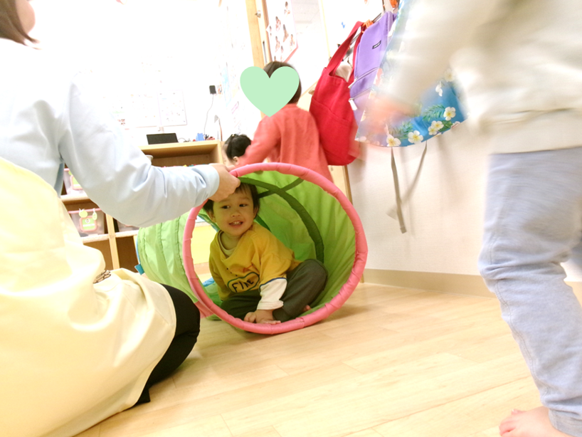 トンネルの中、落ち着くなぁ(๑´∀`๑)