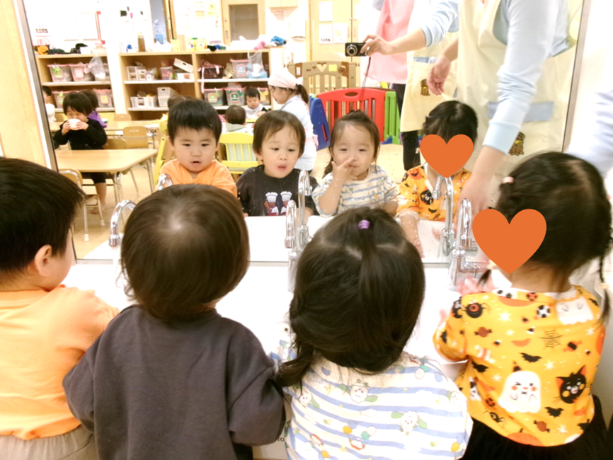 ご飯の前に、しっかり手洗い★彡