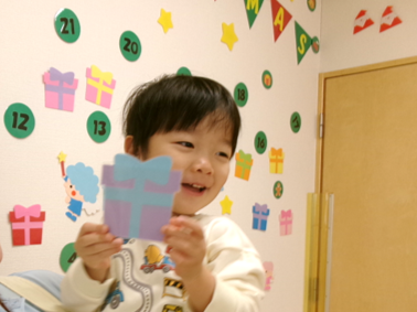 明日はクリスマス会をするよ！(*≧∀≦*)