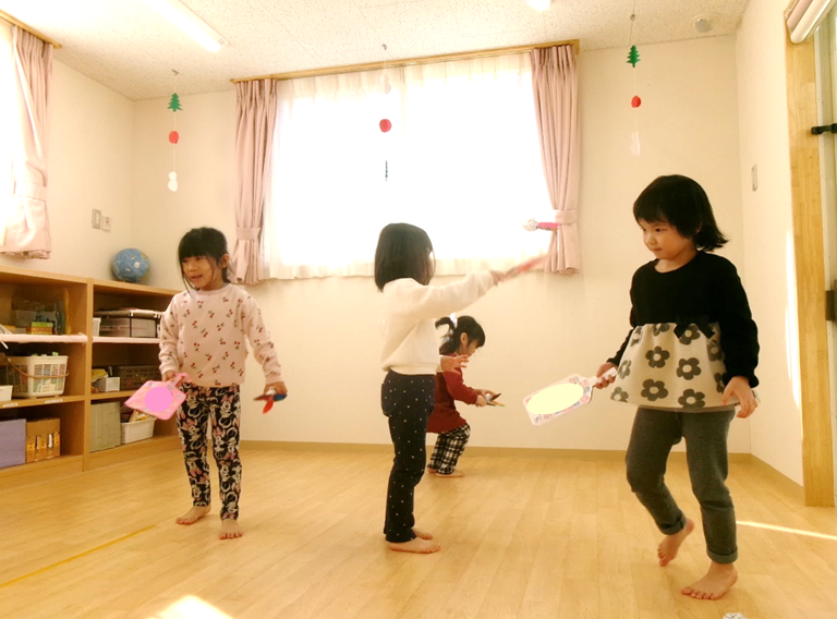 羽子板遊び楽しいね(ू•ᴗ•ू❁)♪