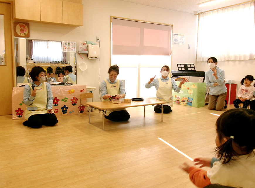 昨日みんなで予想したお豆の数は、257粒でした(ू•ᴗ•ू❁)♪