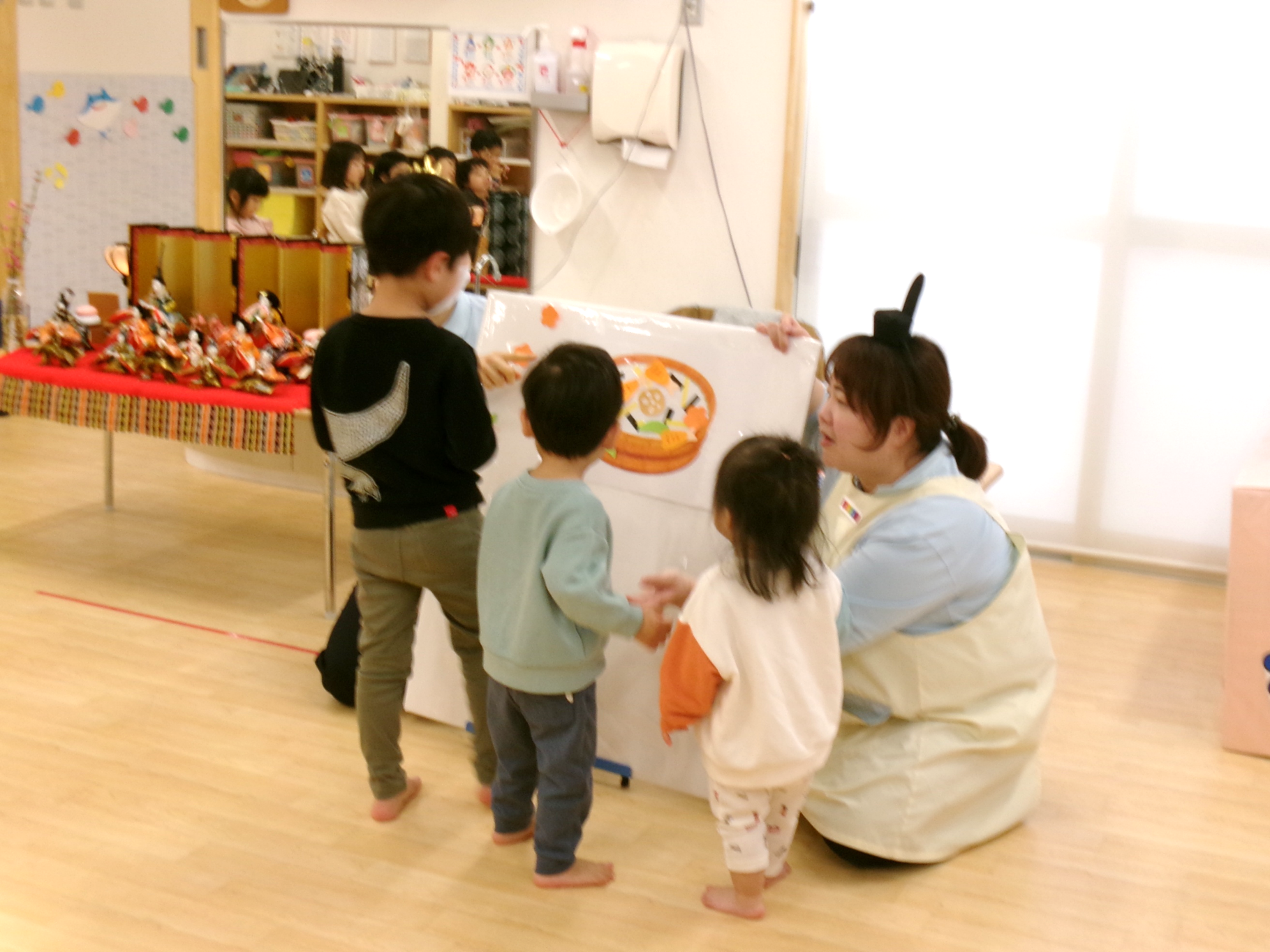 みんなでちらし寿司を作ったよ(*^o^*)