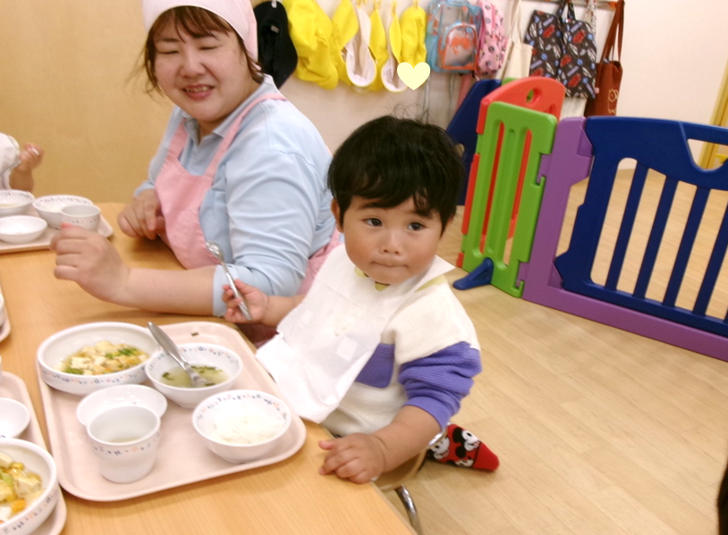 少しずつ給食も食べられるようになってきたよ♪