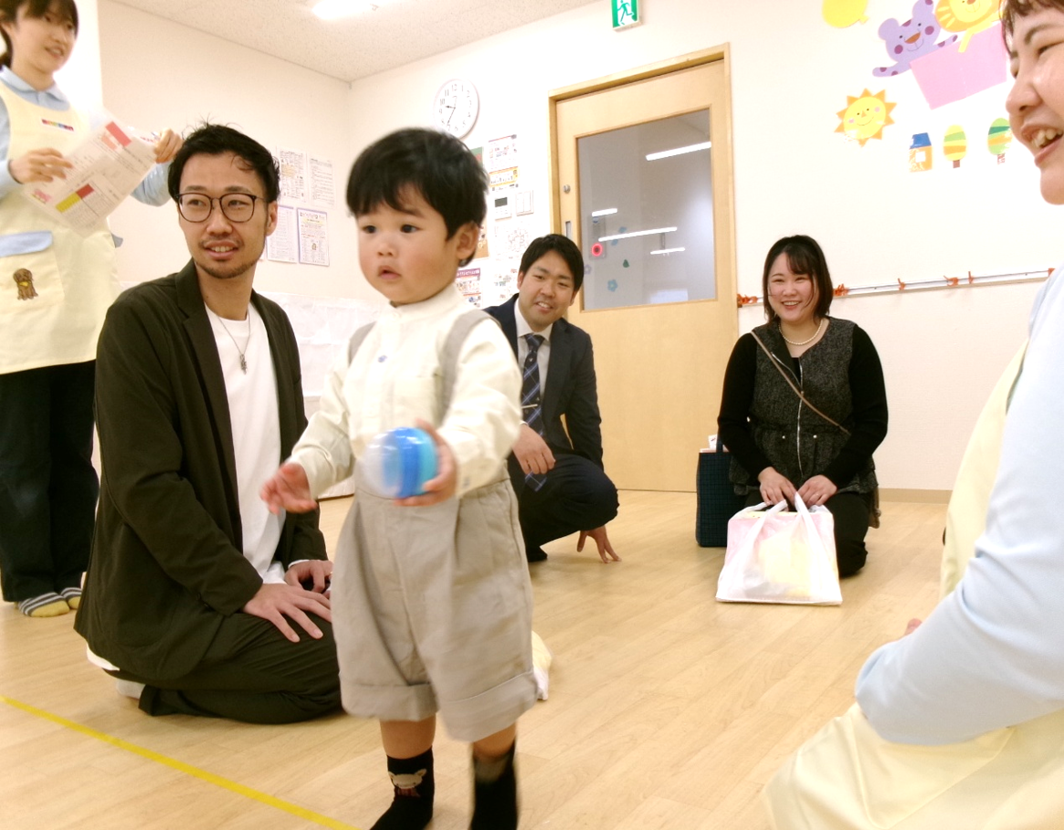 はじめての入園式、頑張りました(^^♪