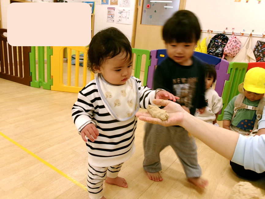 あひる組さんも、触れてみたよ(﹡ˆ﹀ˆ﹡)