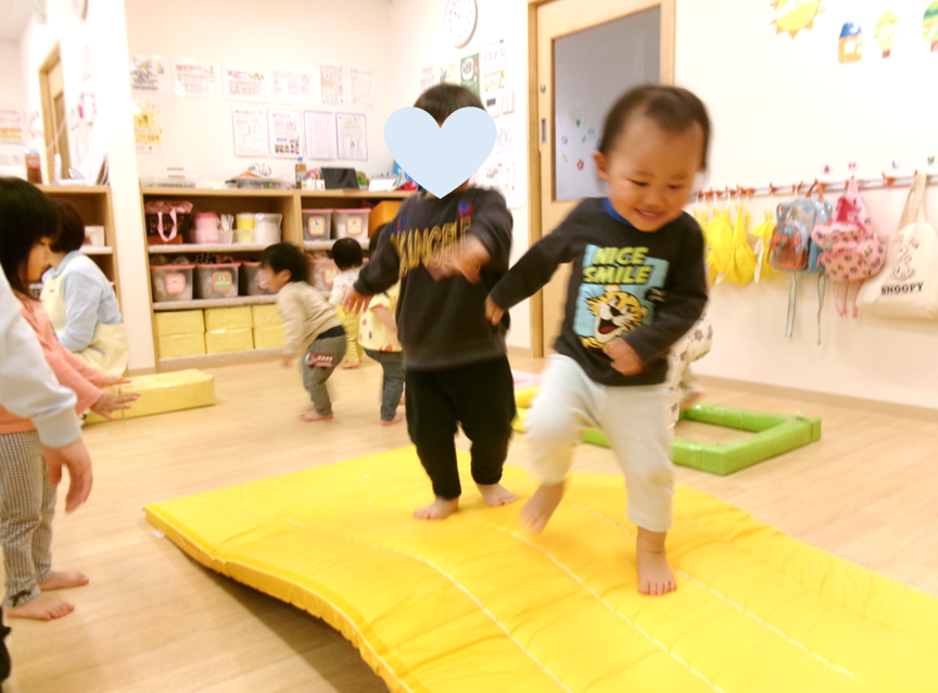 あひる・うさぎ組さんはサーキット遊びを楽しみました(*≧∀≦*)