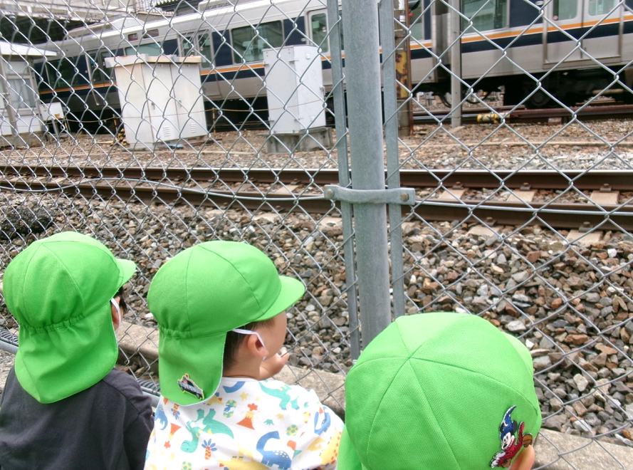 走る電車を見に行こう♪