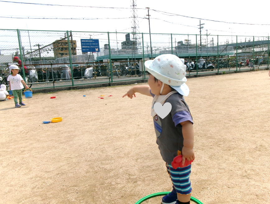 はなぞの広場へ行きました☆彡電車を見ながら楽しく遊んだよ♪