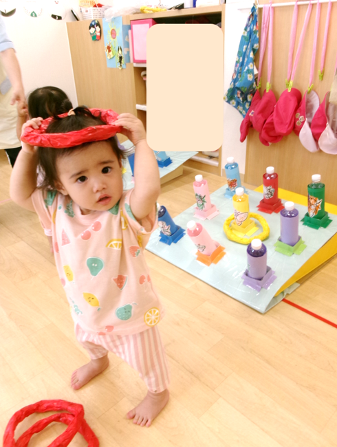 輪投げの輪っかが、お気に入り(*◔‿◔*)