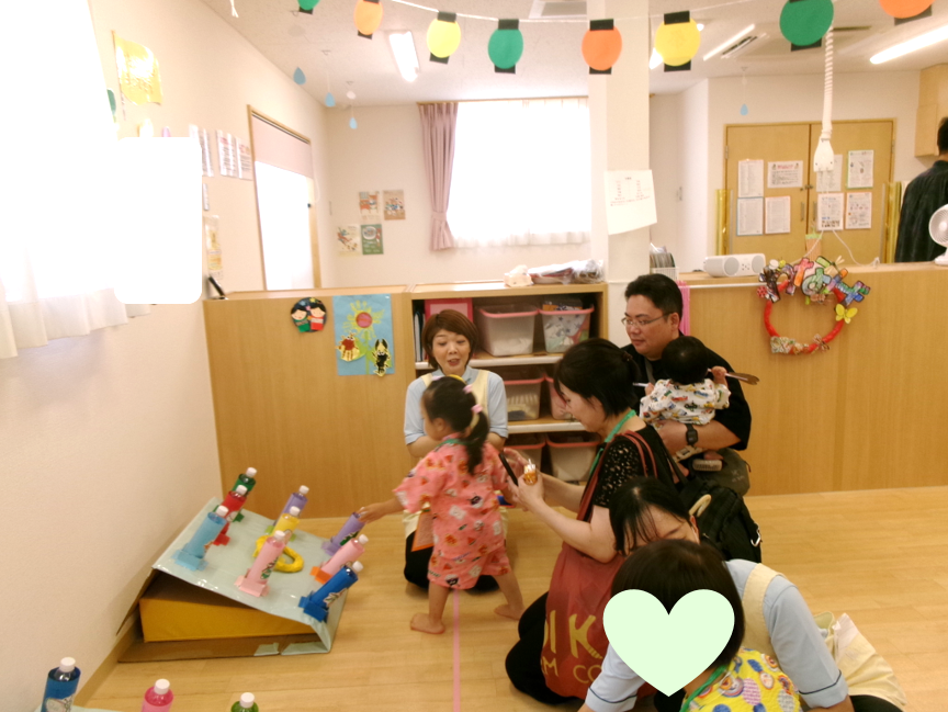 ねらいを定めて…えいっ!!⌒ヽ(・ω・*ヽ)