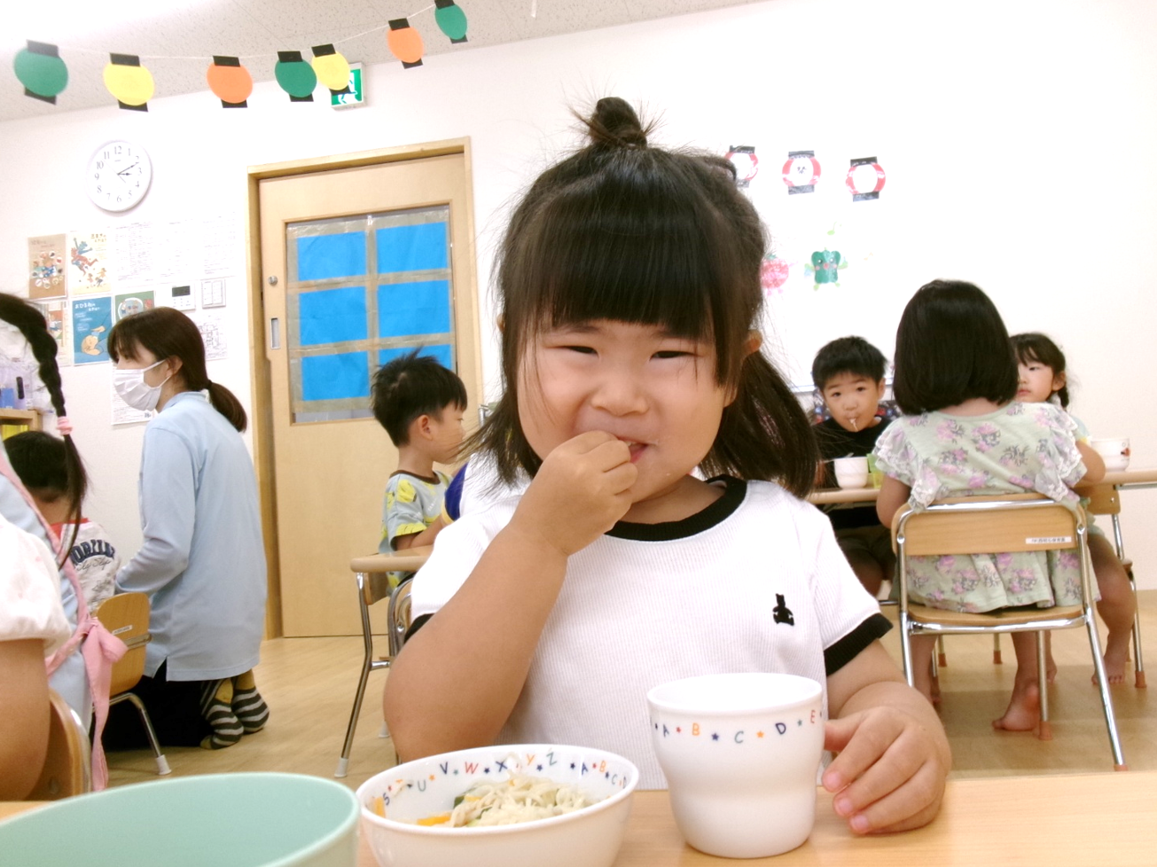 おやつは、そうめんチャンプルでしたヽ(*＾ω＾*)ﾉ