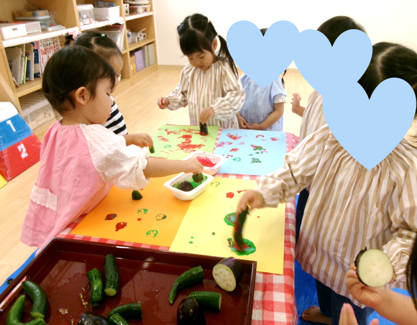 野菜スタンプ♪