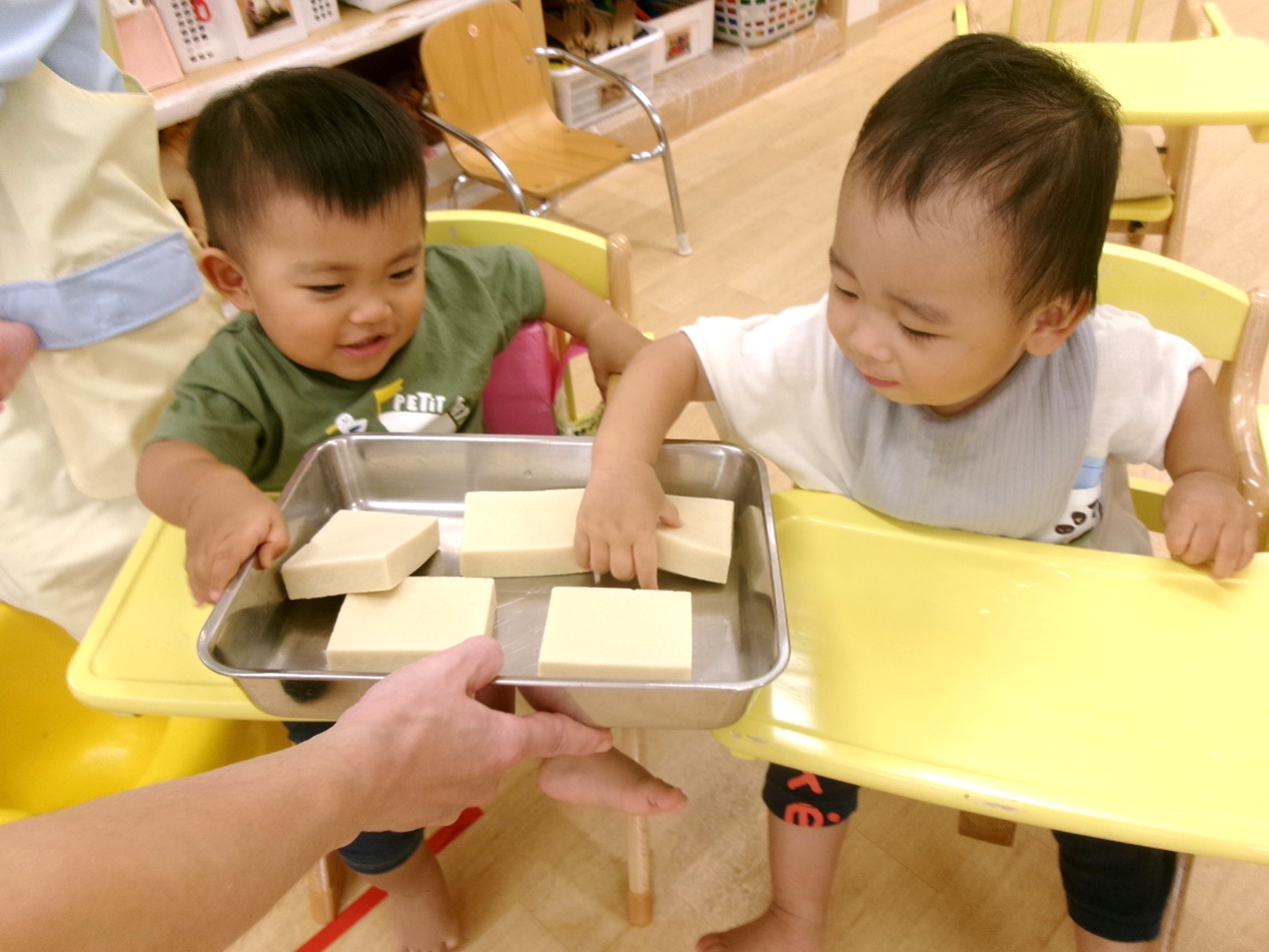ひよこ組さんも、興味津々(*◔‿◔*)