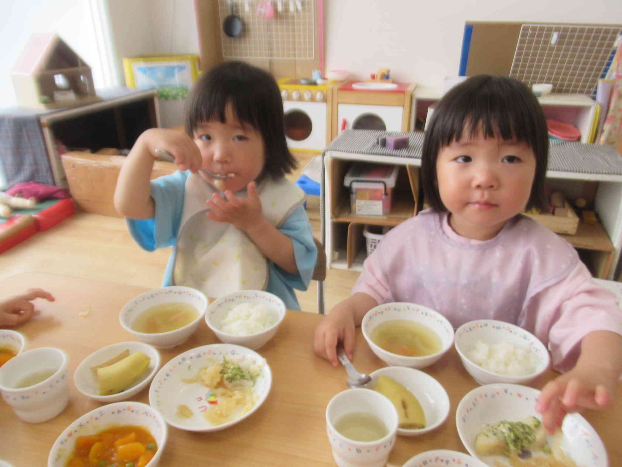すっごーくおいしいよ。　給食と一緒に食べるから も～っともっと ...　　おいしさアップね。