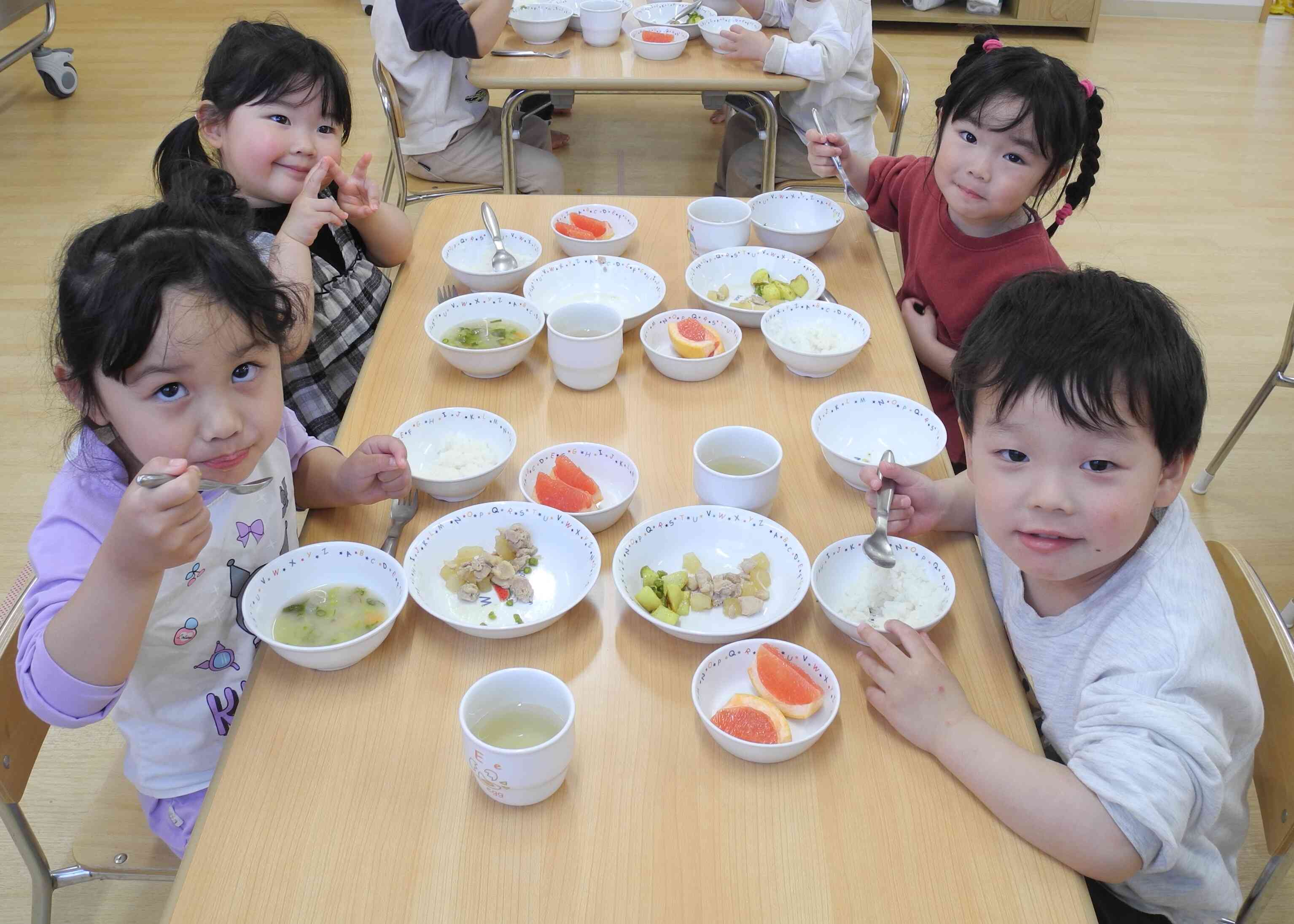 給食おいしいよ！