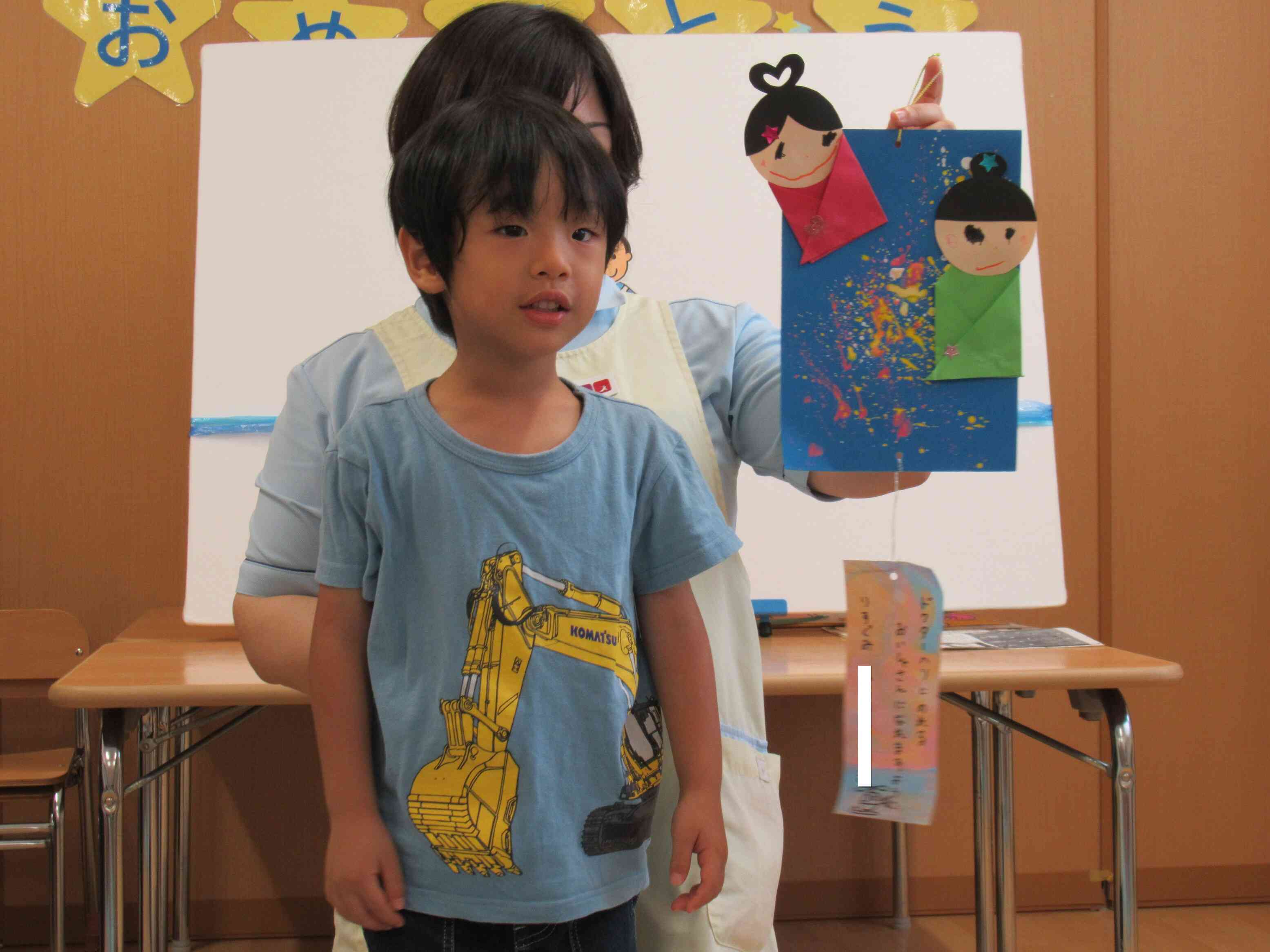 ３歳児さんの七夕飾り