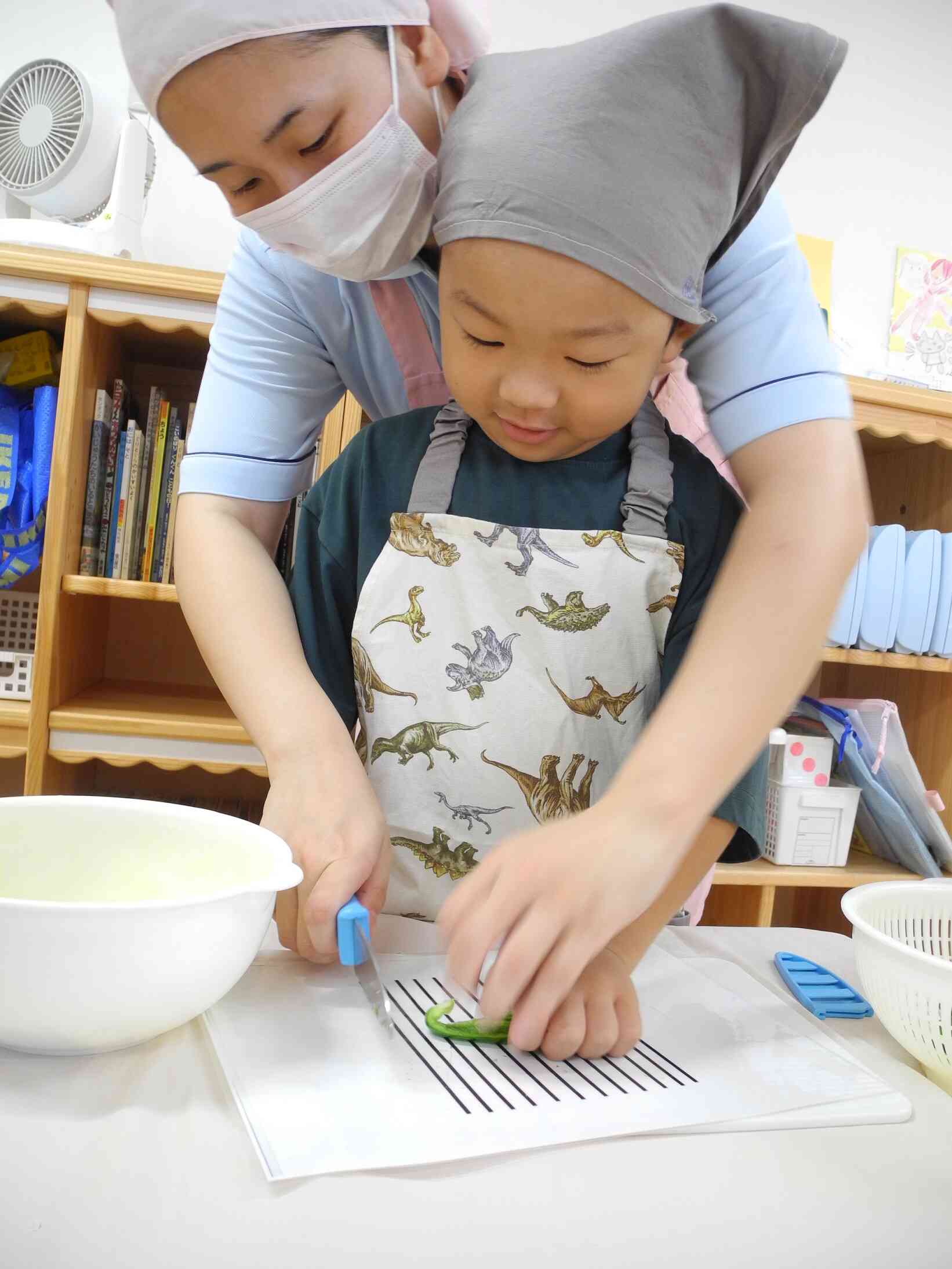 野菜を切ったよ
