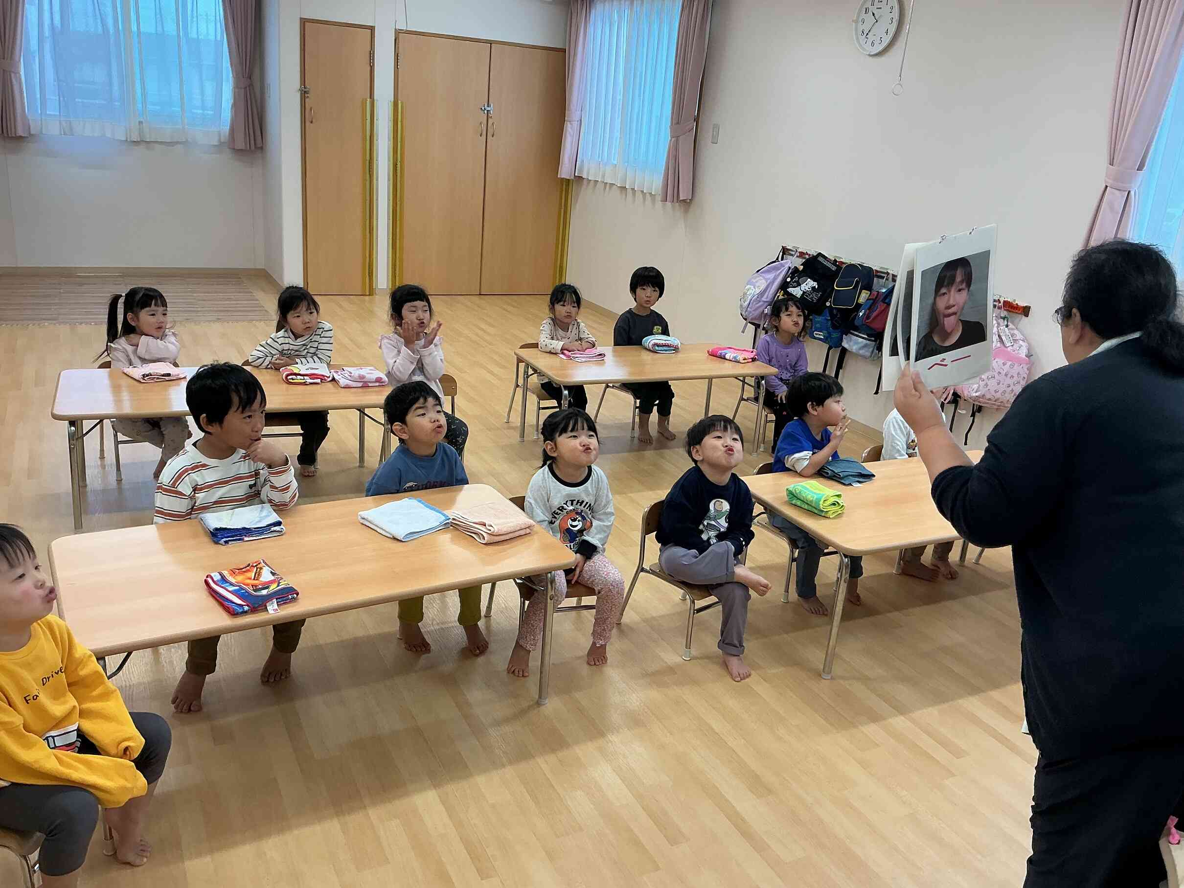 唾液がよく出る口の運動中