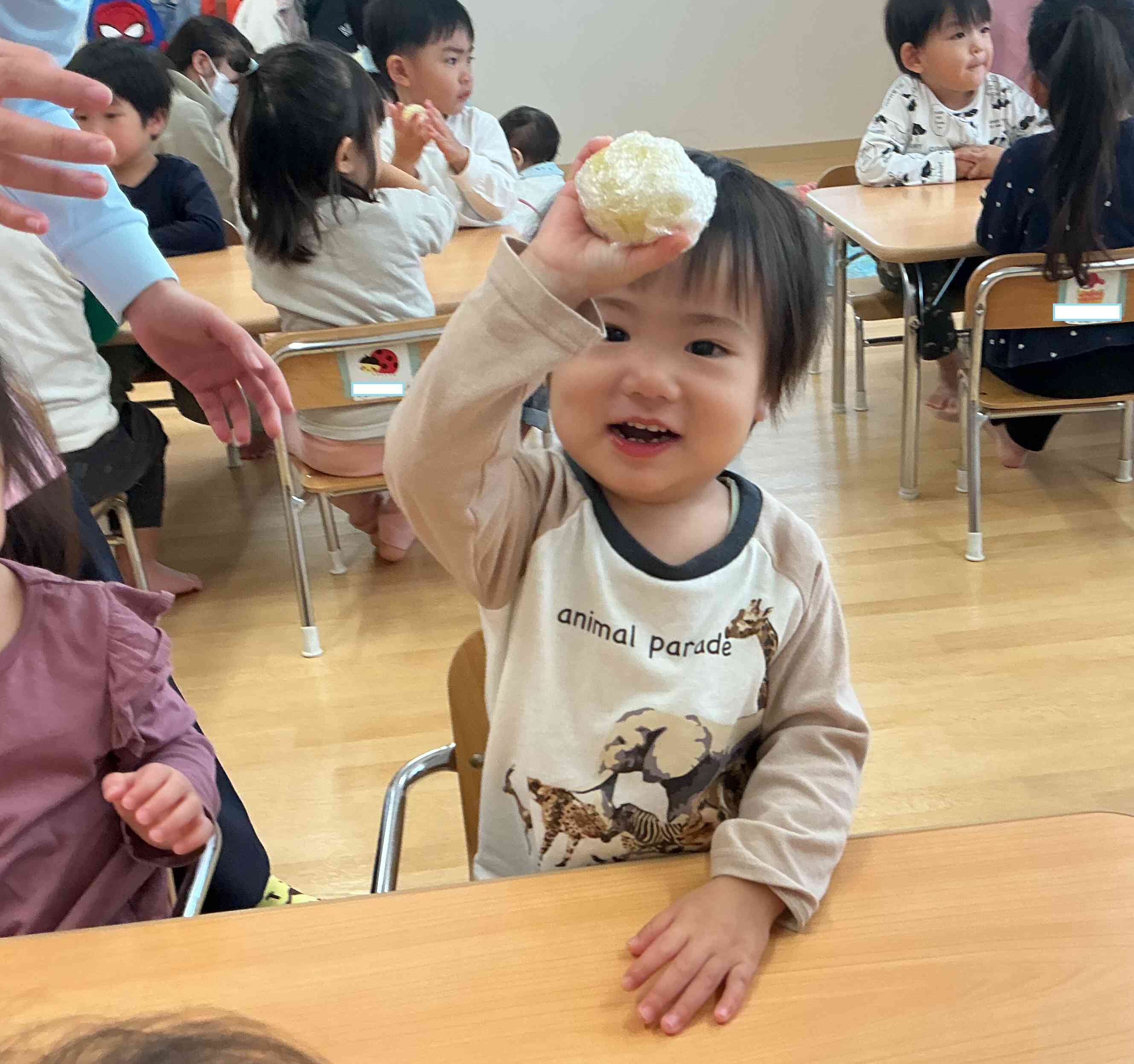 丸くできたよー!