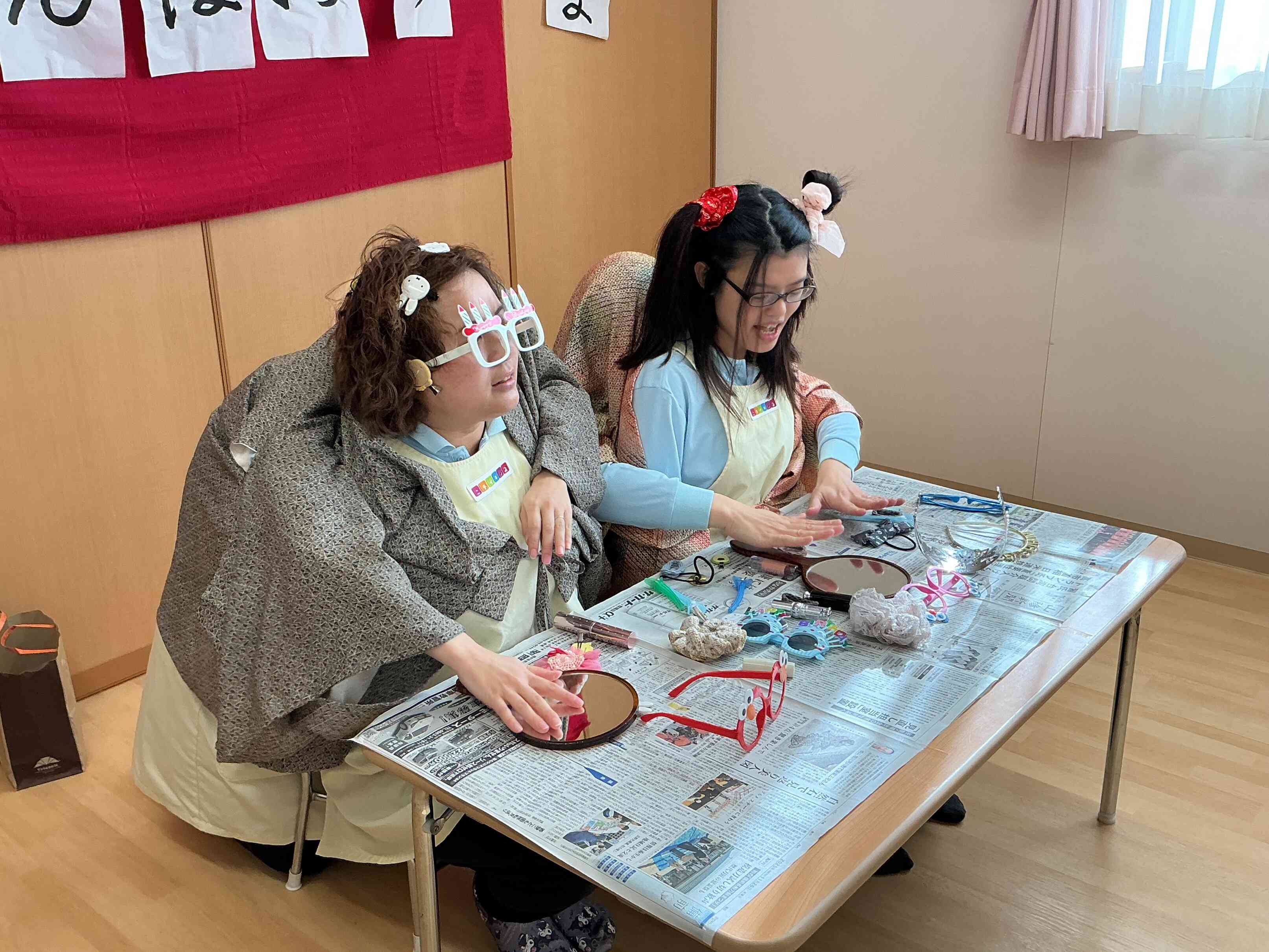 二人羽織の様子