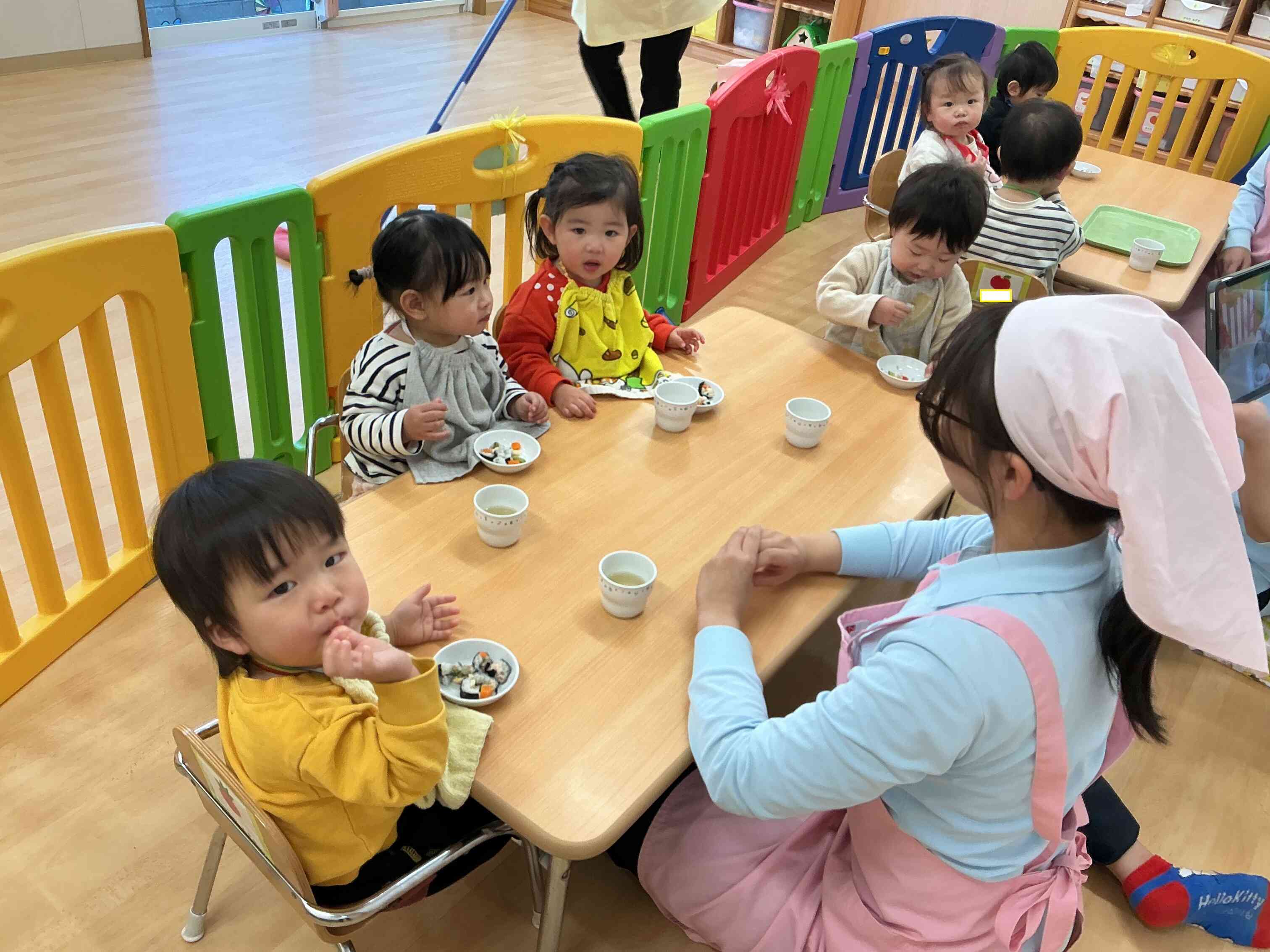 ０歳児さんも食べました