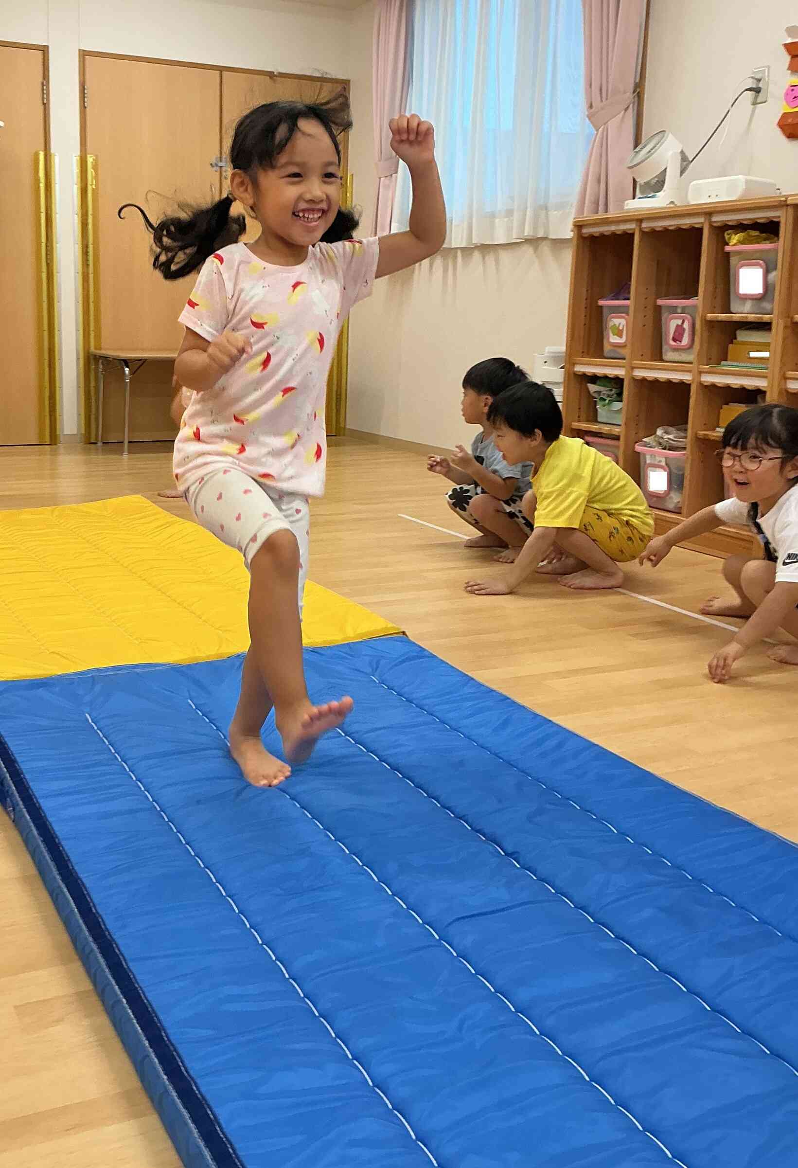 上手にケンケンできたね