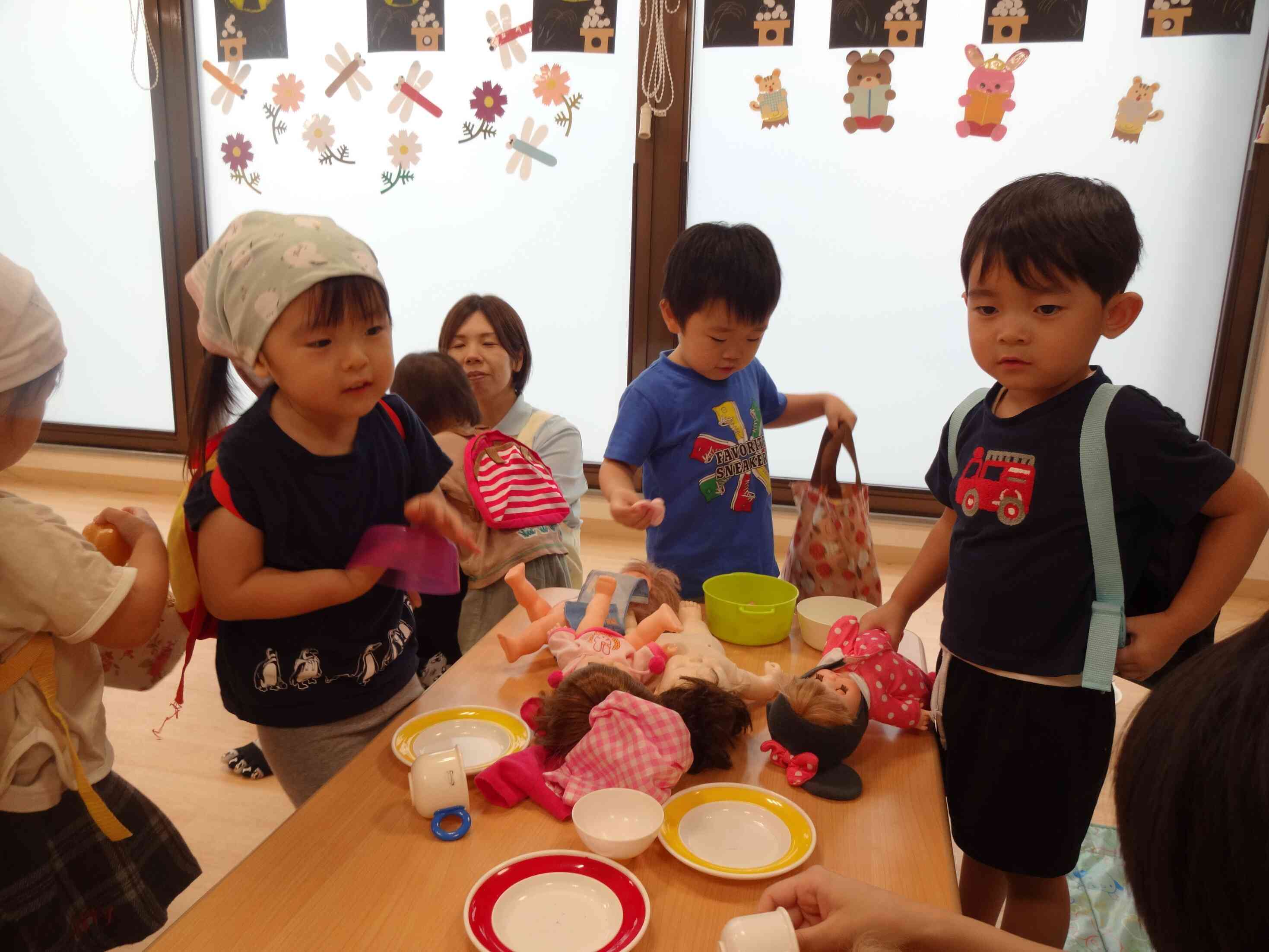 うさぎ組のおままごと